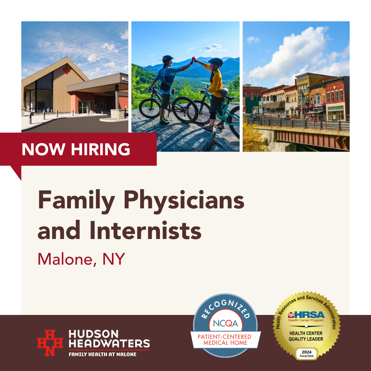 Hudson Headwaters Health Network Facebook ad: Join Hudson Headwaters Health Network