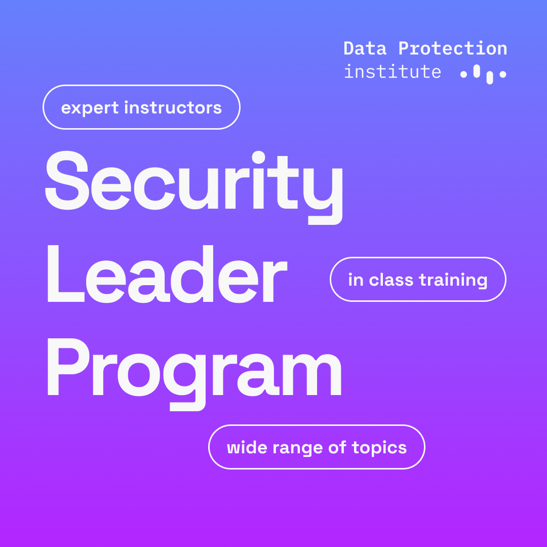 Data Protection Institute Facebook ad: You've built the experience.