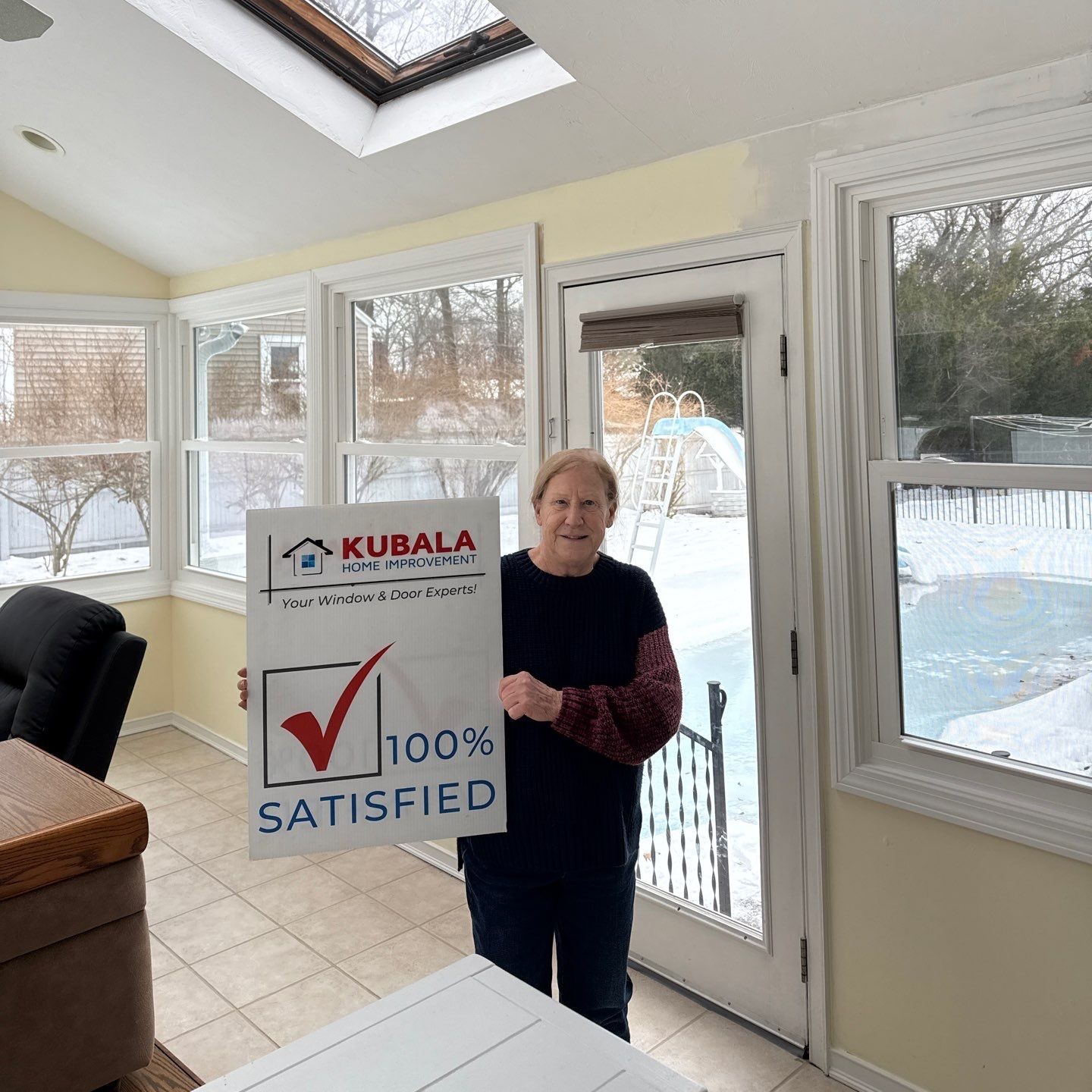 Kubala Home Improvement Facebook ad: Shoutout to Alice Kennedy in Lunenburg, MA for…