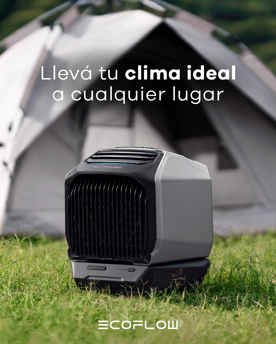 EcoFlow Uruguay Facebook ad: Clima perfecto, sin depender de enchufes.