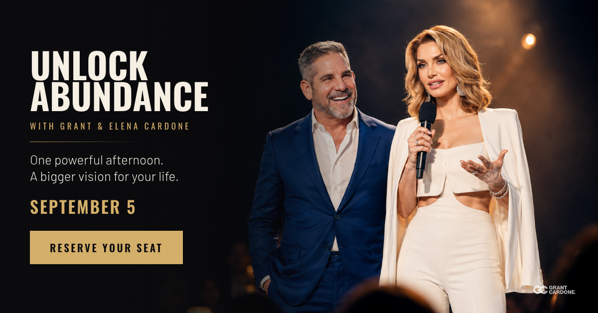 Grant Cardone Los Angeles Facebook ad: Grant & Elena Cardone Live in Los Angeles