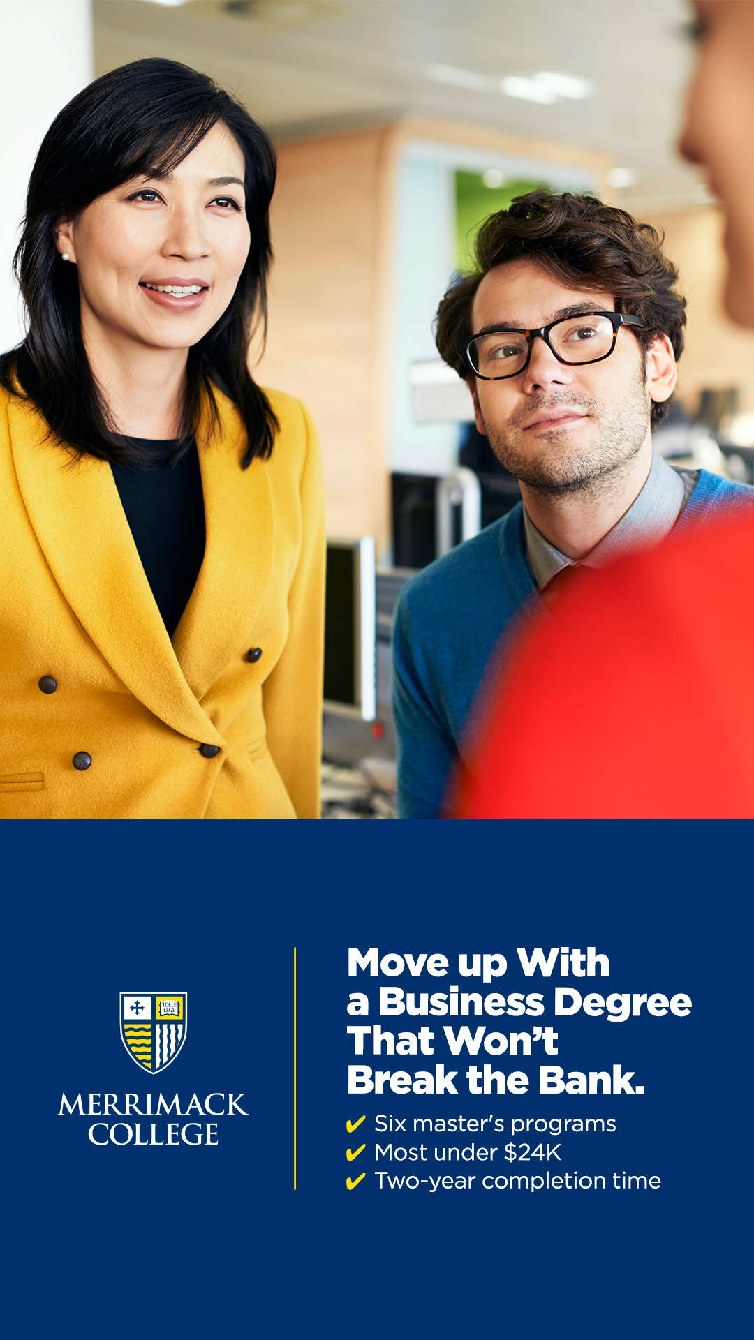 Merrimack College Facebook ad