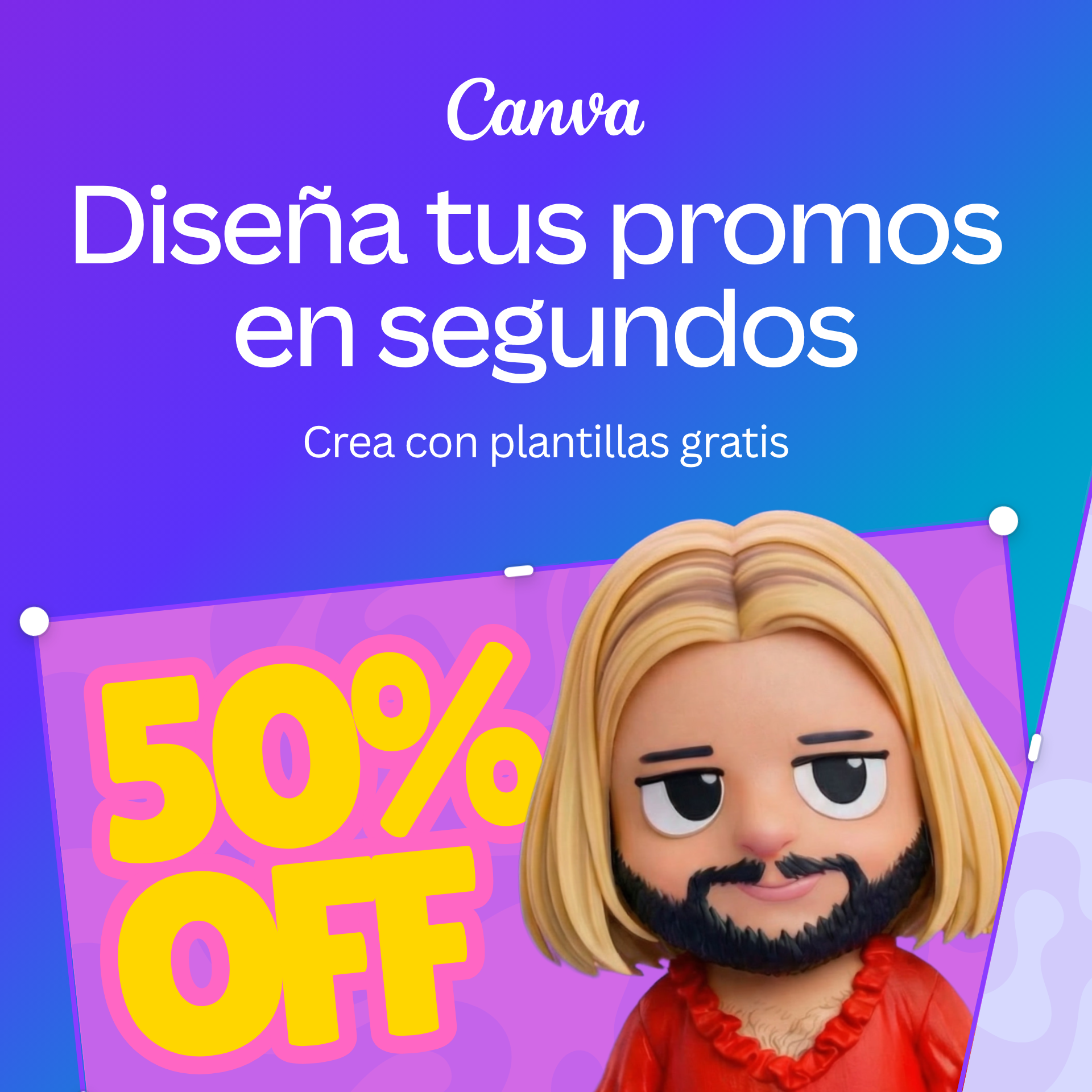 Canva Mexico Facebook ad