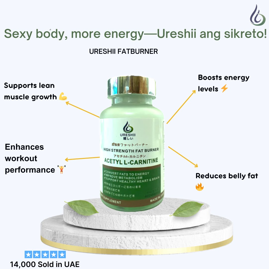 Ureshii Saudi II Facebook ad: Burn Fat & Boost Energy, Feel Light Everyday!