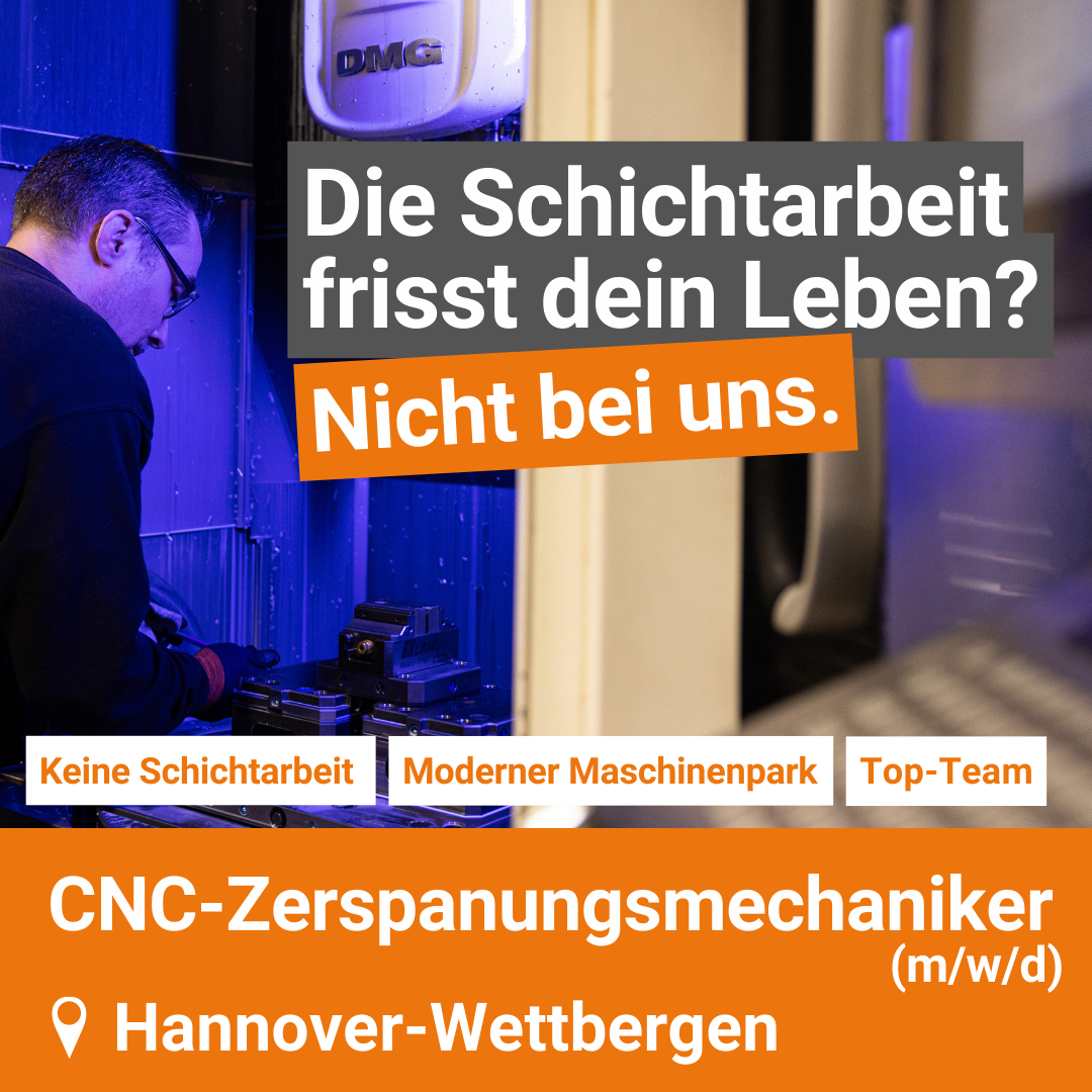 Hilmer GmbH CNC-Technik Facebook ad: CNC-Zerspanungsmechaniker (m/w/d) - Drehen oder Fräsen