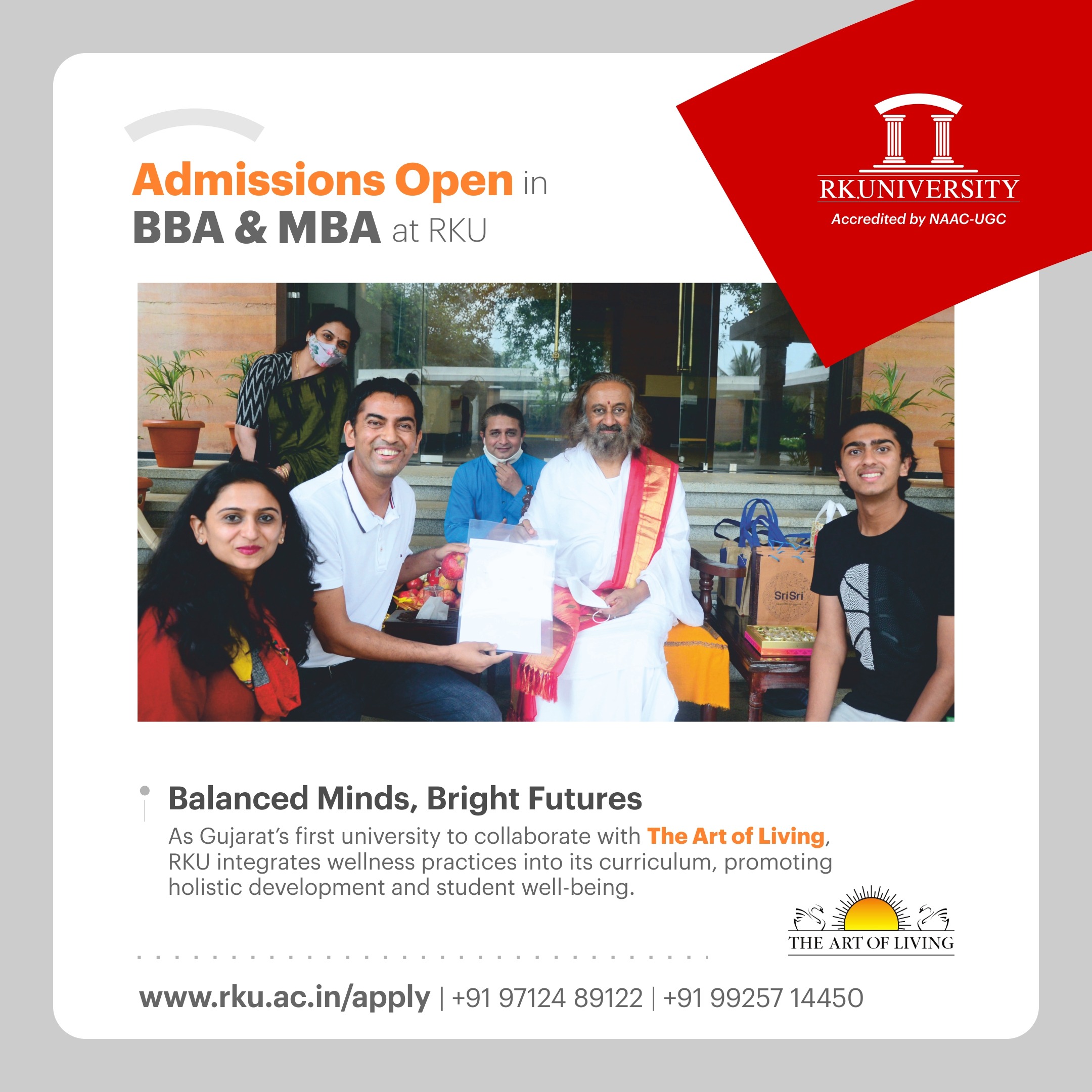 RK University Facebook ad