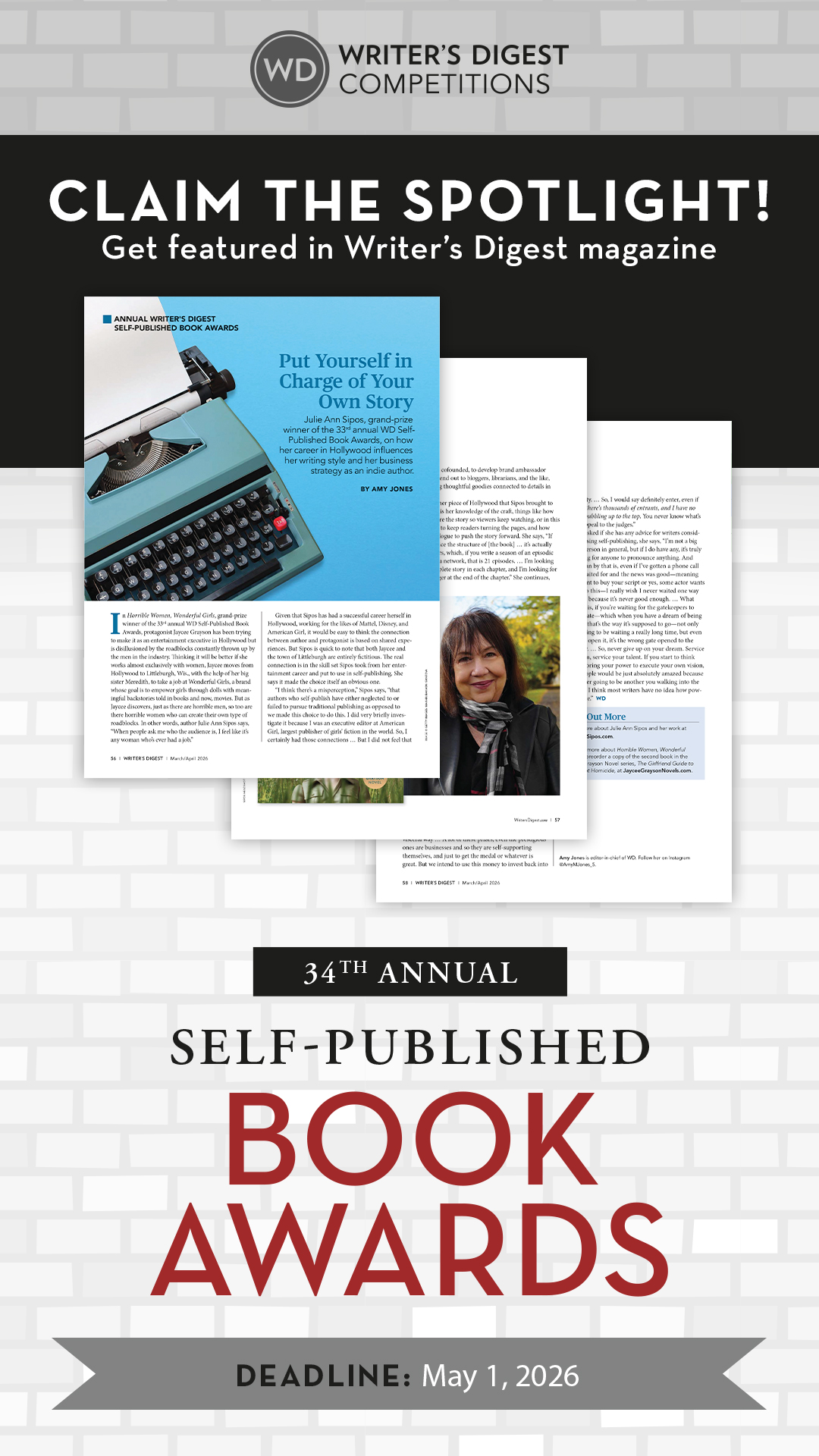 Writer's Digest Facebook ad from Apr 2, 2026