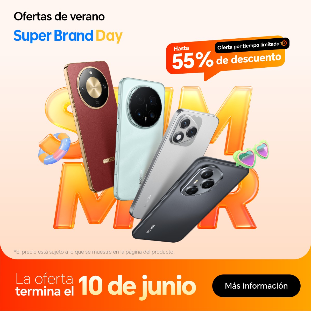 HONOR Store España Facebook ad: Rebajas de Verano