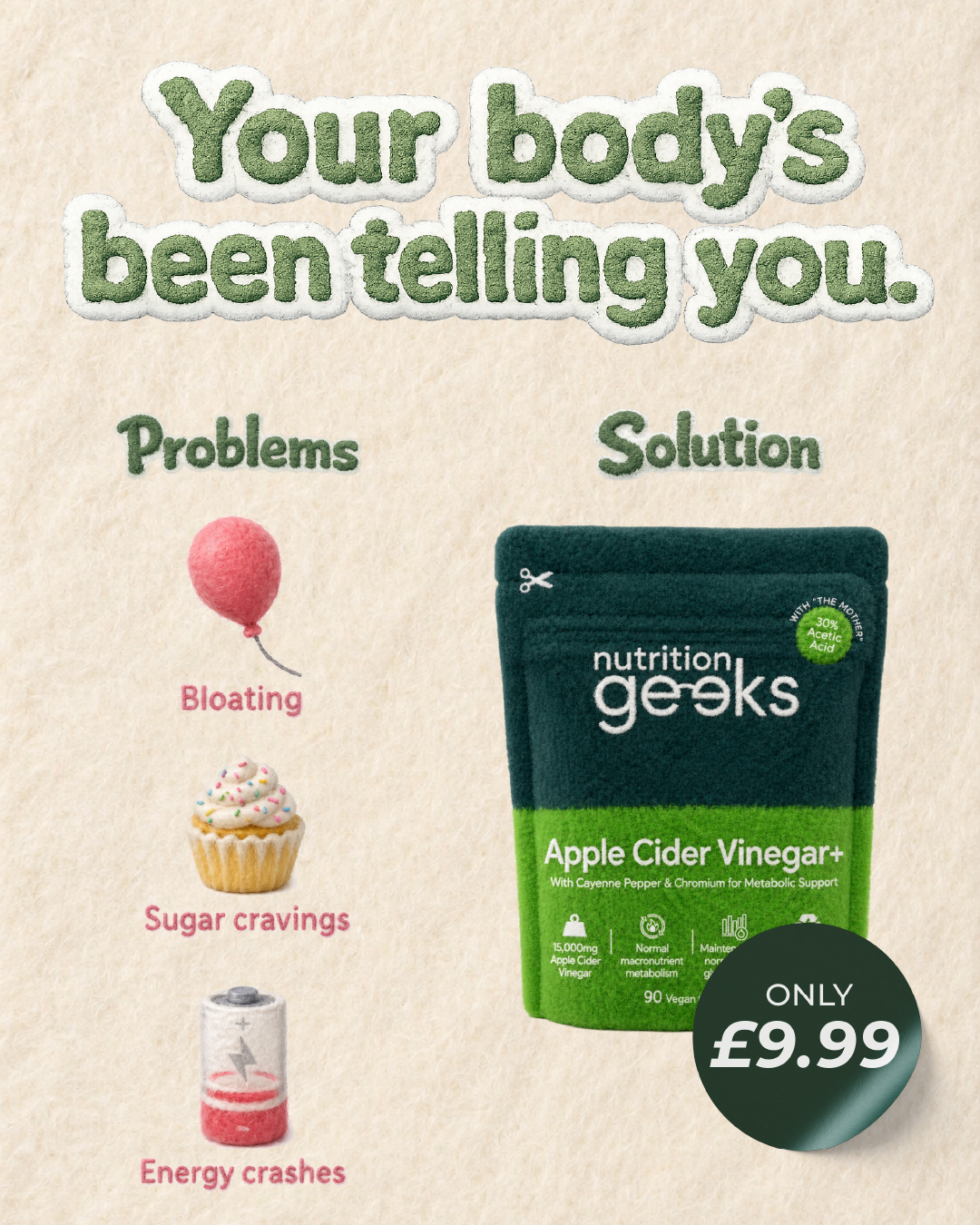 Nutrition Geeks Facebook ad