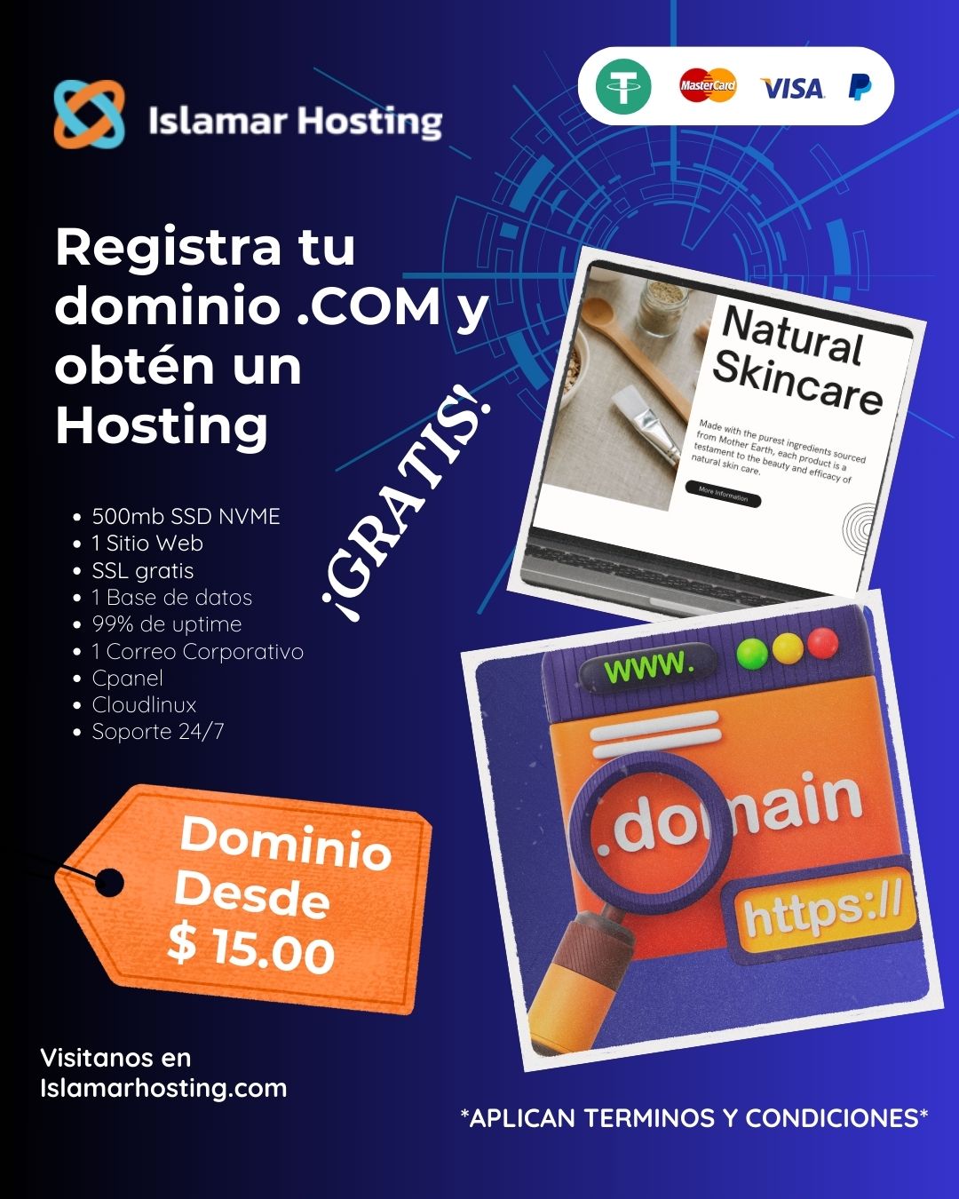 Islamar Hosting Facebook ad: Quiero mas información