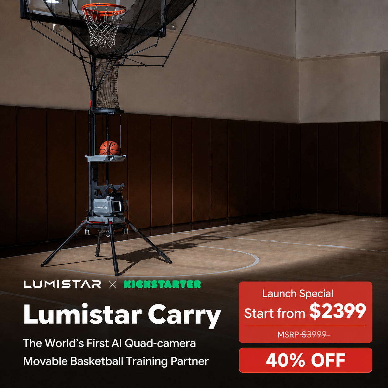 Lumistar Global Facebook ad: Now Live on Kickstarter - Start from $2399, 40% off