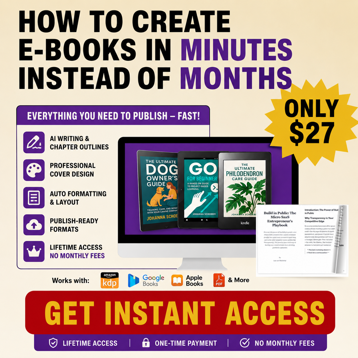 Bookstera Facebook ad