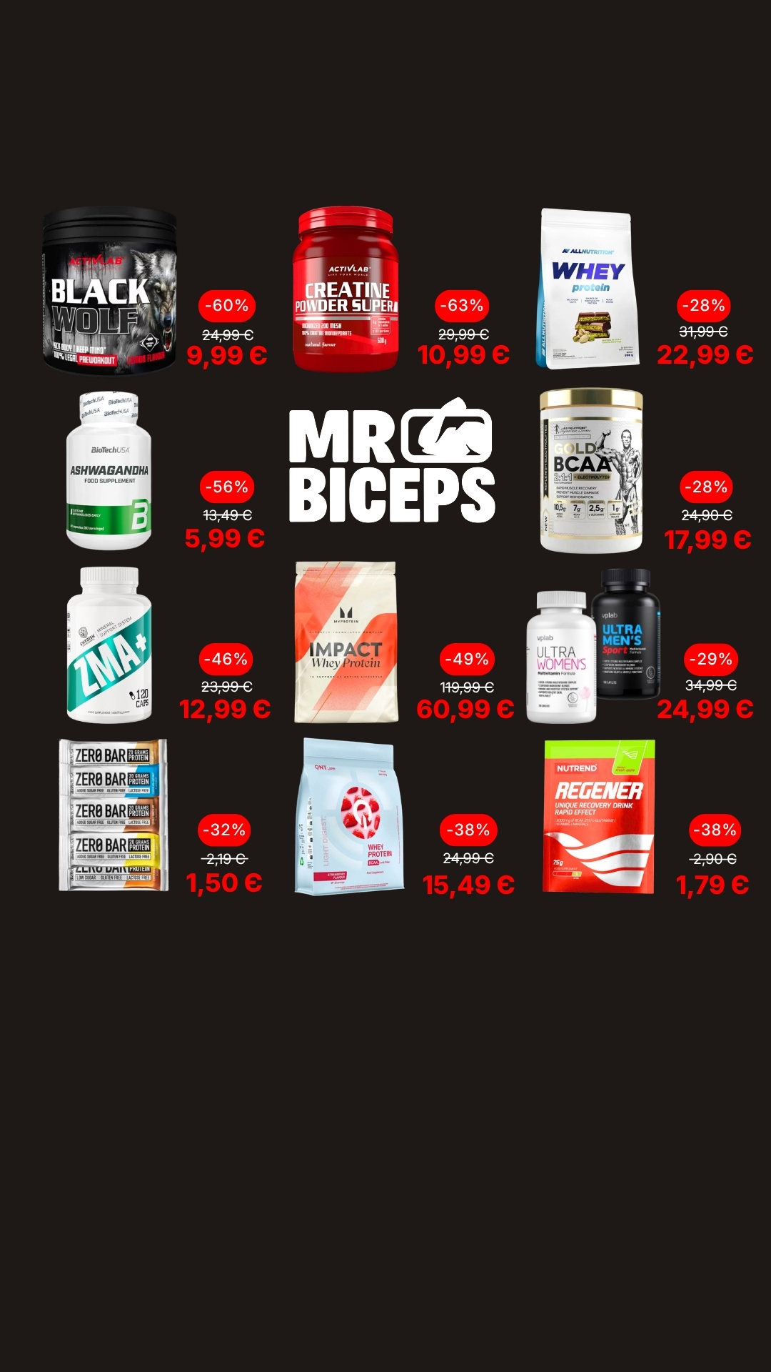 MrBiceps - Maisto Papildai Facebook ad
