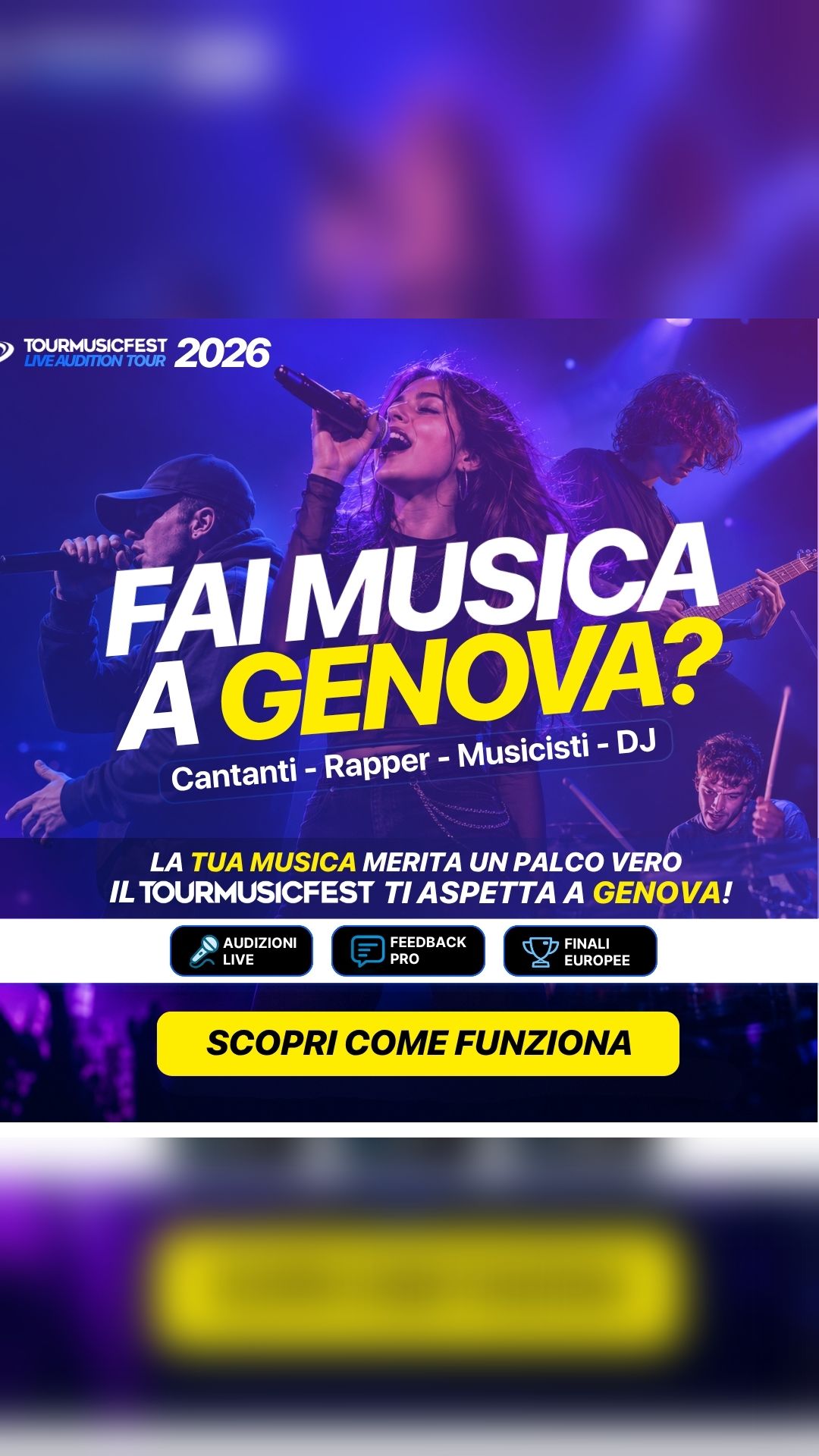 Tour Music Fest Facebook ad