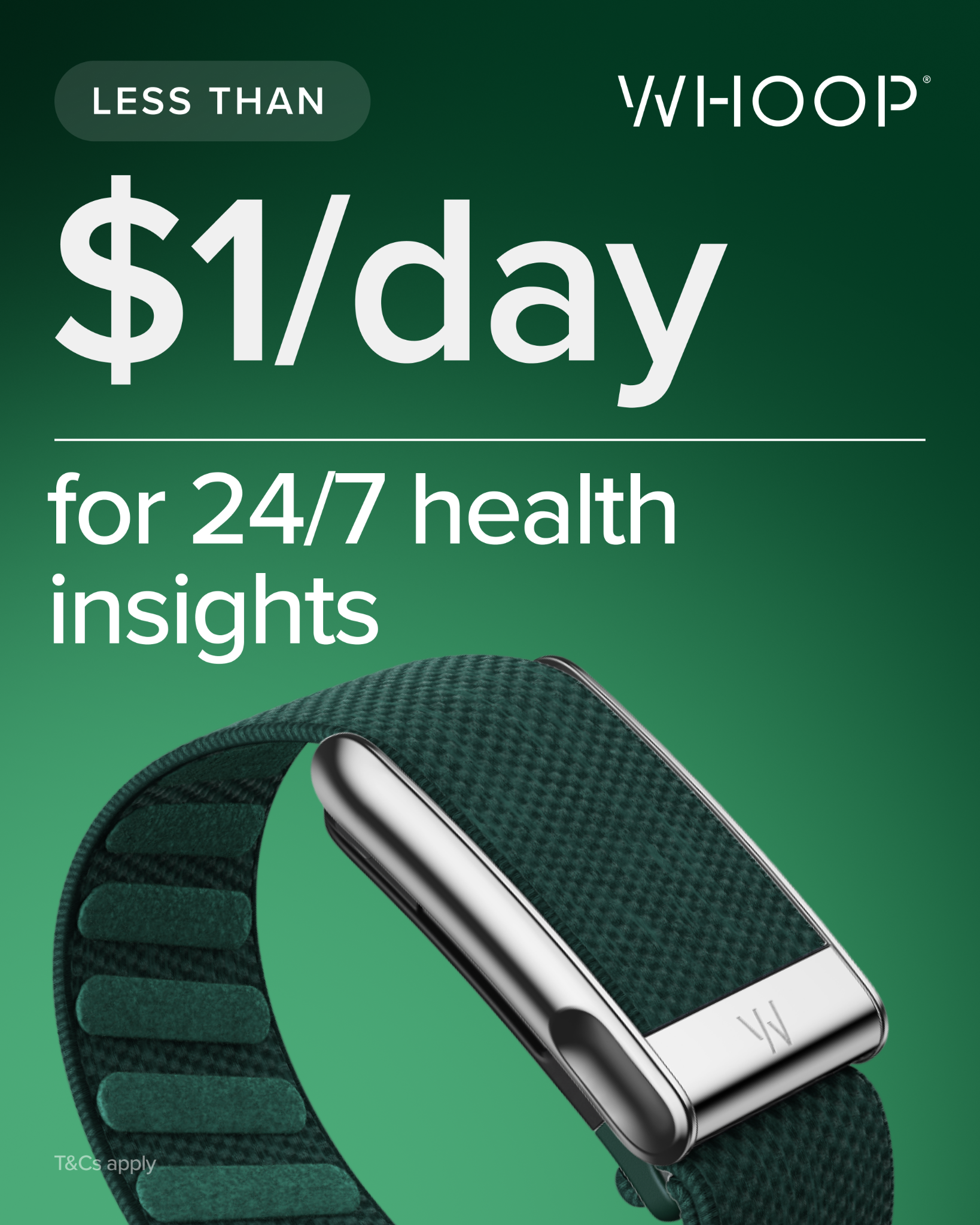 WHOOP Facebook ad