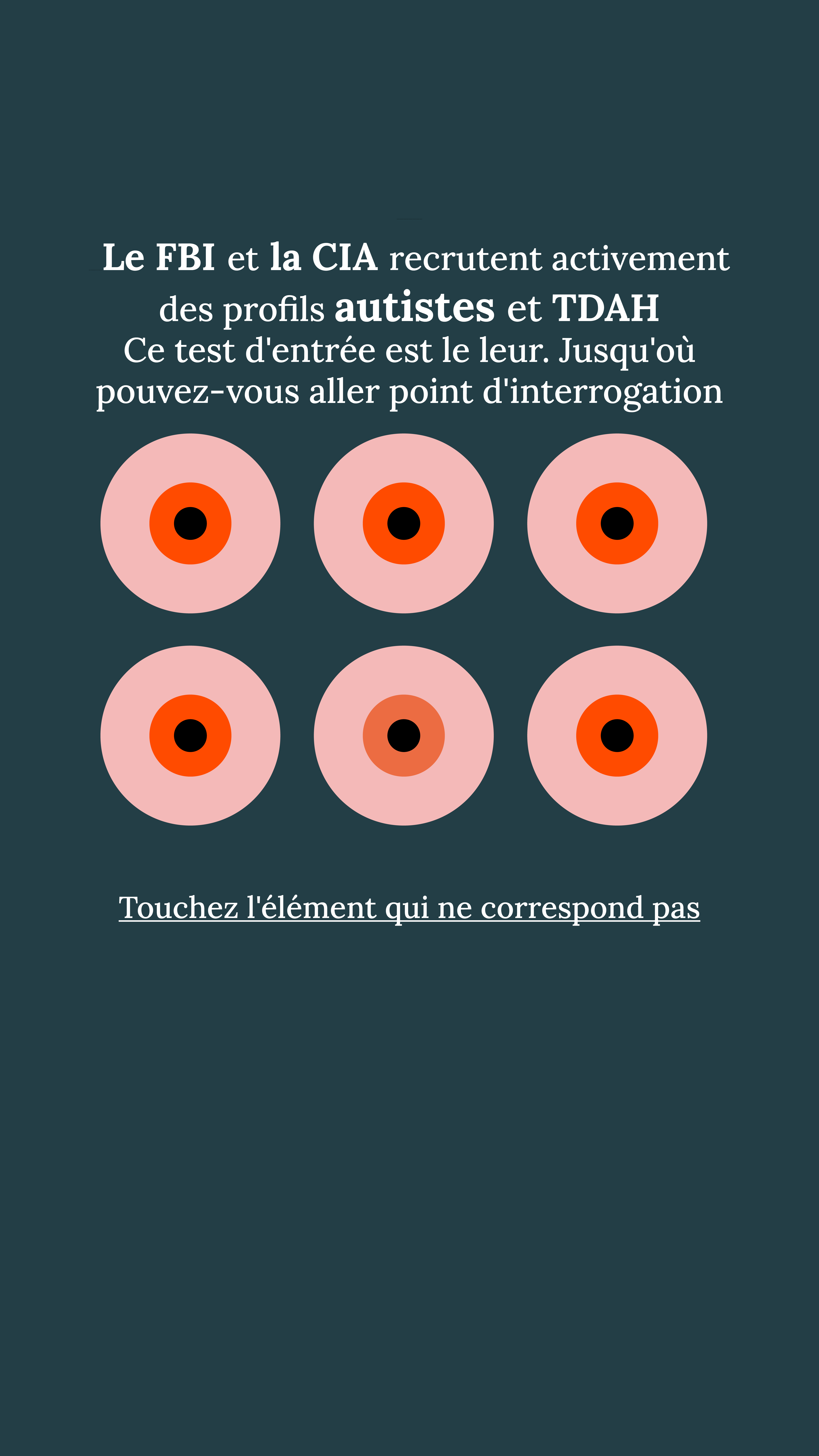 International IQ test Facebook ad