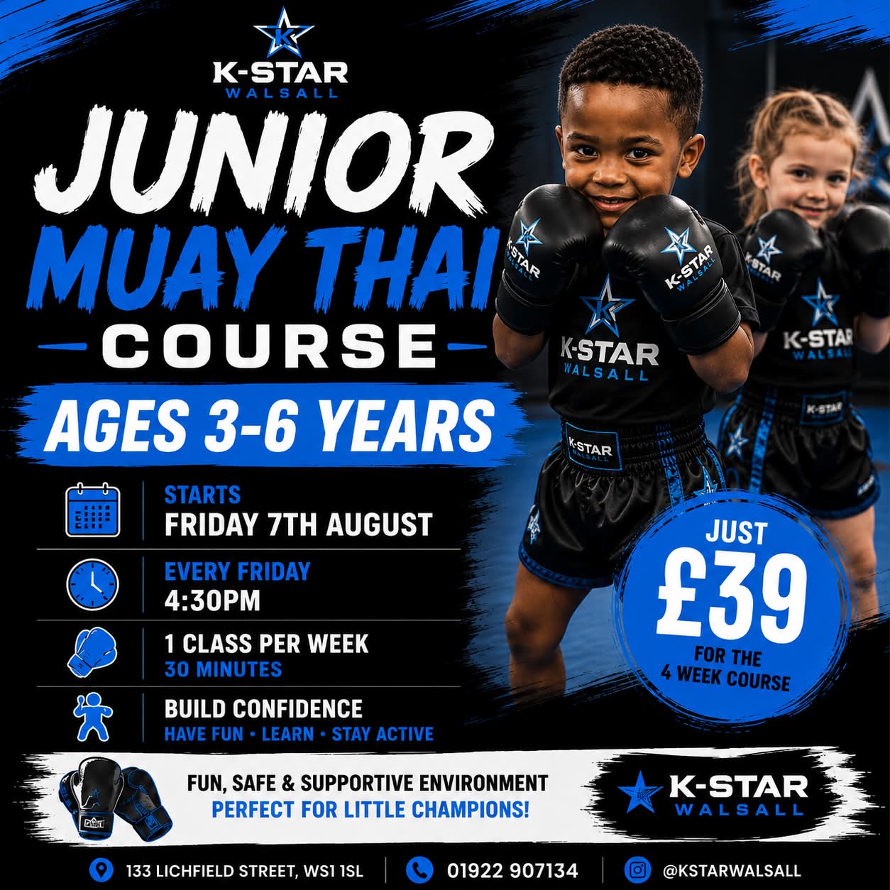 K-Star Walsall Muay Thai Facebook ad