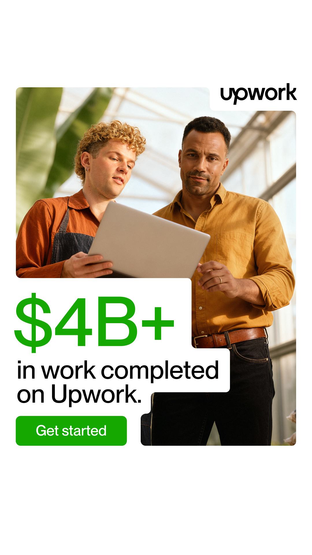 Upwork Facebook ad