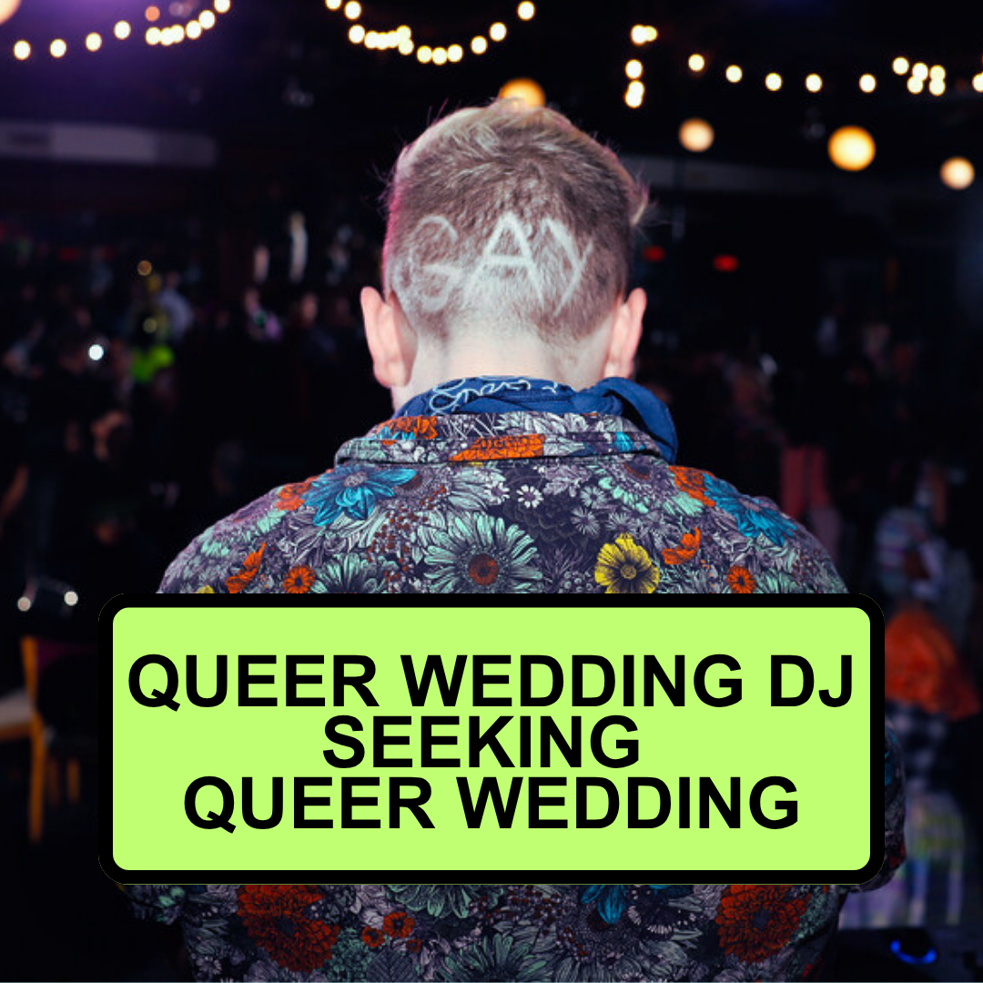 Queer Wedding DJ - Booking Chicago, New Orleans, and Nationwide Facebook ad: LGBTQ+ WEDDING DJ - Chicago- and New Orleans-Based Queer…