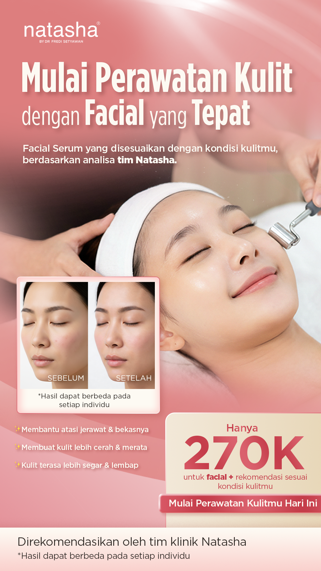 Natasha Skin Clinic Center Facebook ad