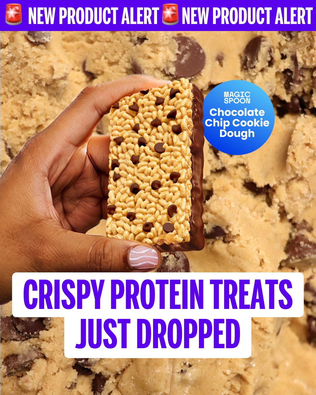 Magic Spoon Cereal Facebook ad: Limited Edition: Cookies & Cream + Cookie Dough