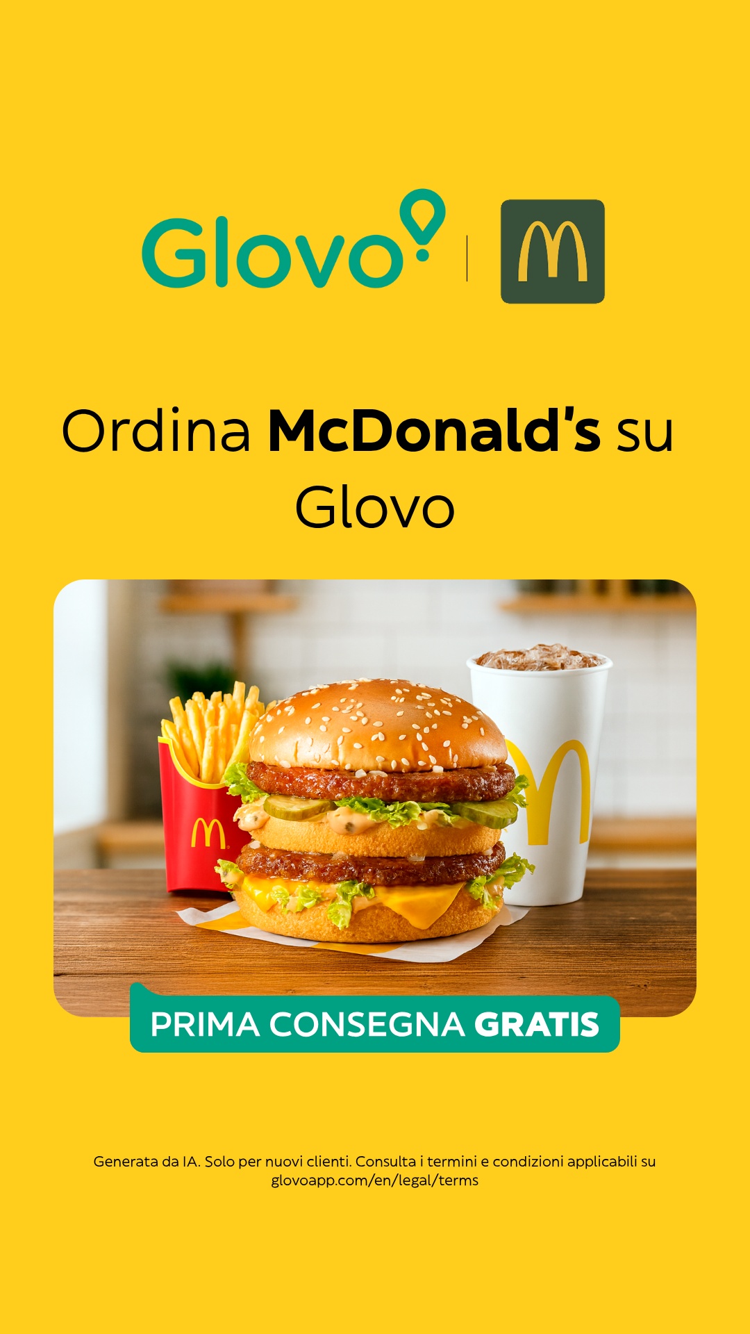 Glovo Facebook ad from Jul 27, 2026