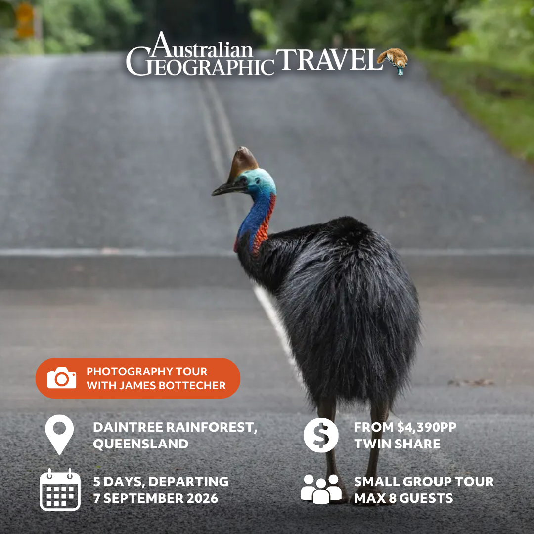 Australian Geographic Travel Facebook ad from Jan 19, 2026