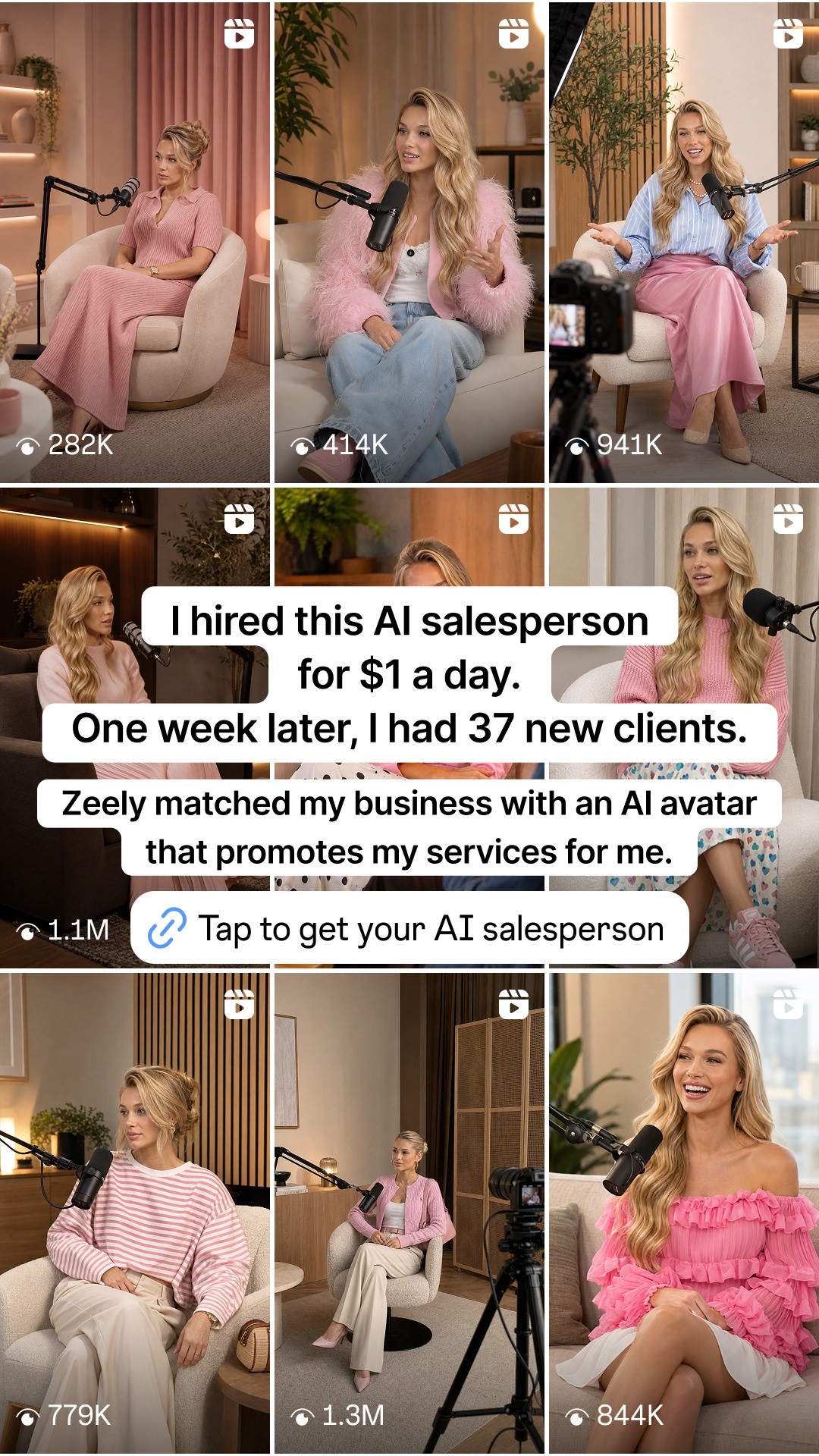 Jasmine Harris Facebook ad: Reach your goal in 3 months with AI!