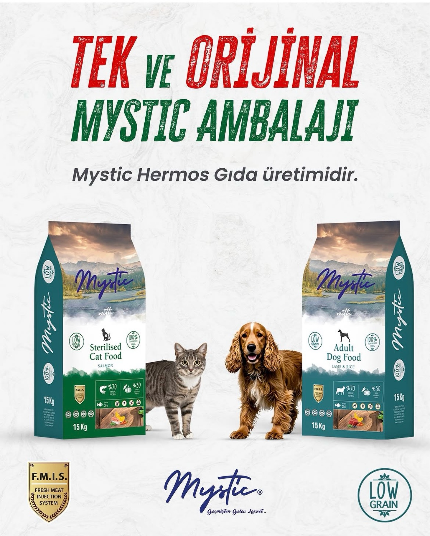 Mystic Pet Food Facebook ad: Geçmişten Gelen Lezzetin Tek Ambalajı!