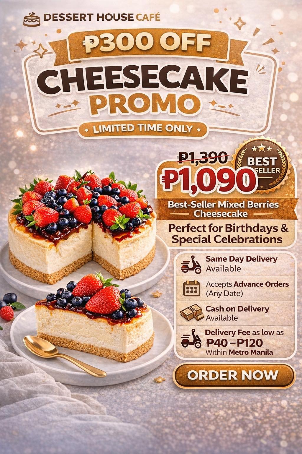 Dessert House Facebook ad