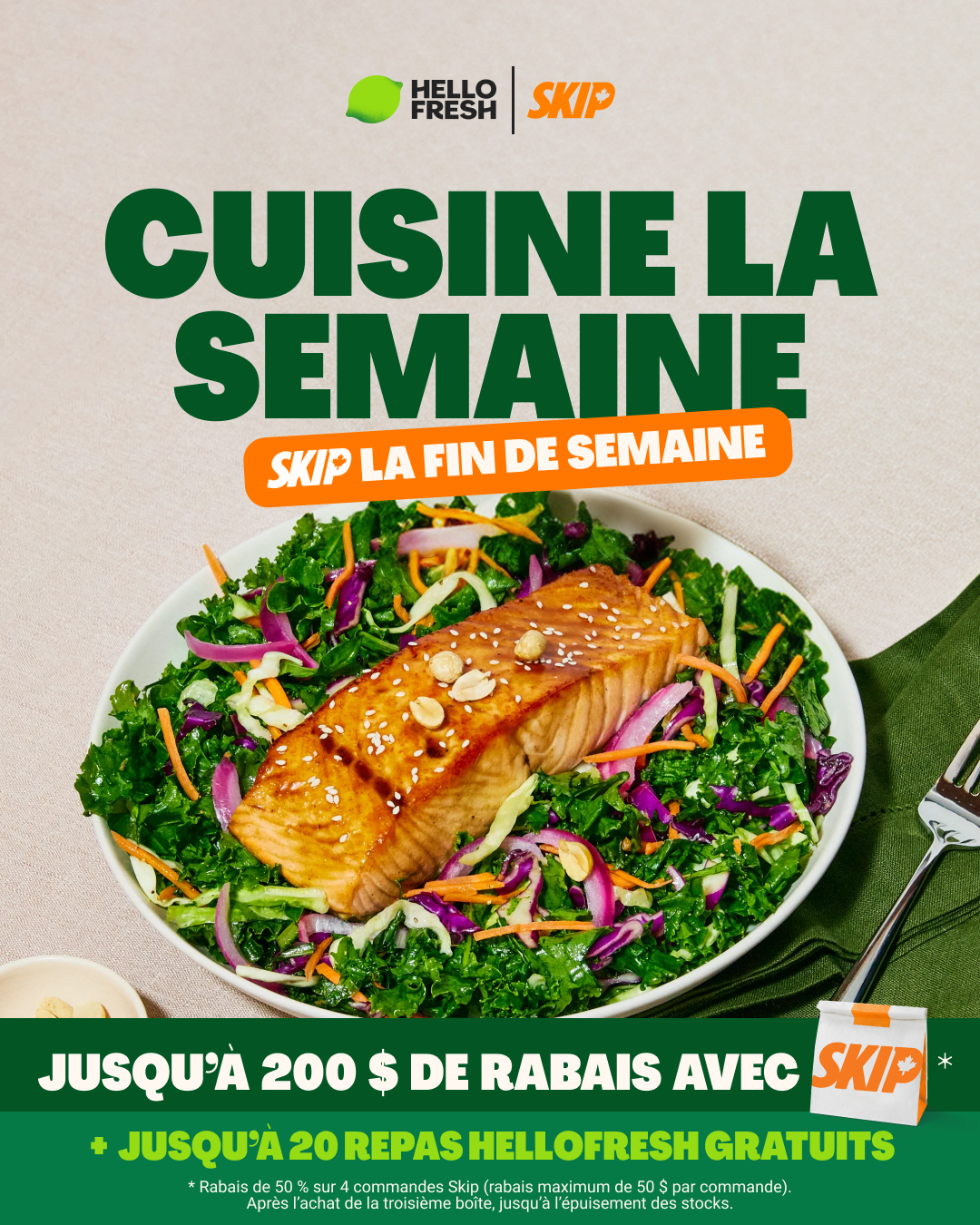 HelloFresh Facebook ad