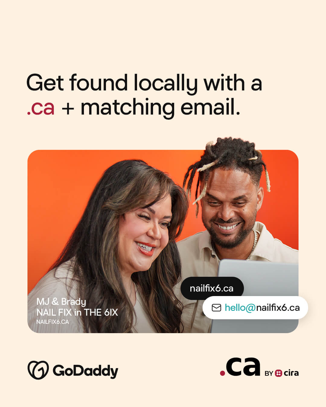 GoDaddy Facebook ad