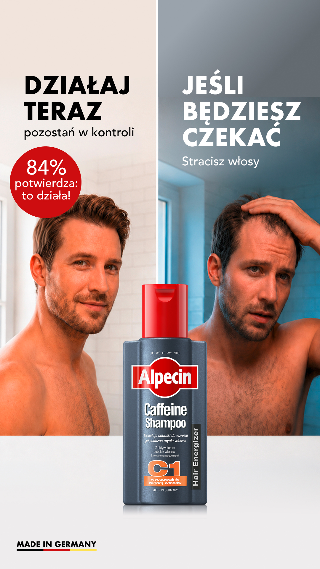 Alpecin Facebook ad: Doping dla Twoich włosów