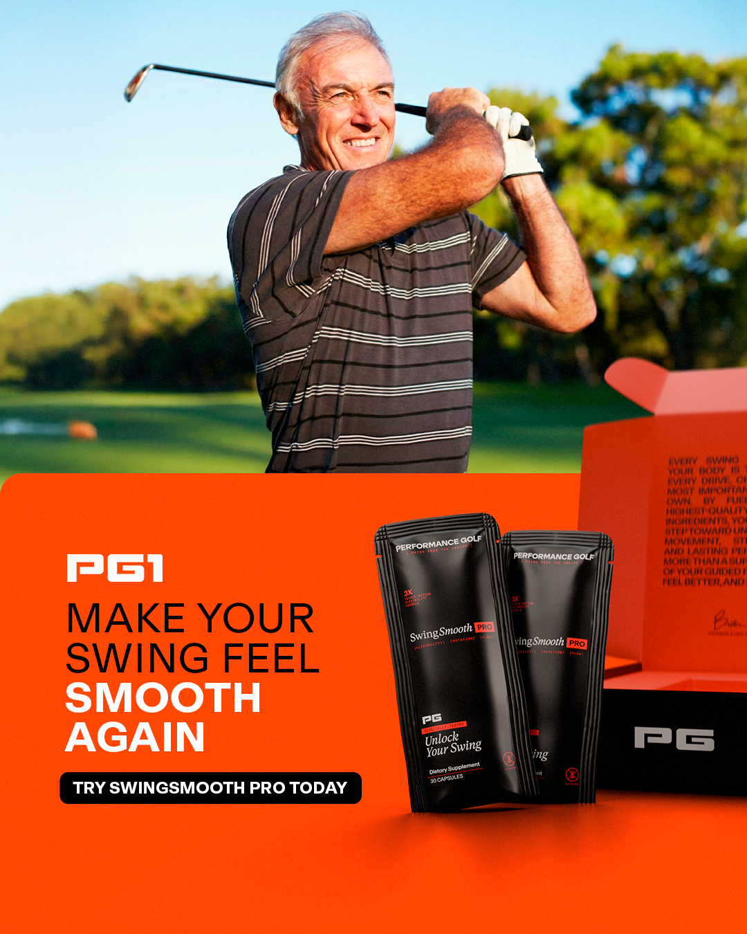 Performance Golf Facebook ad