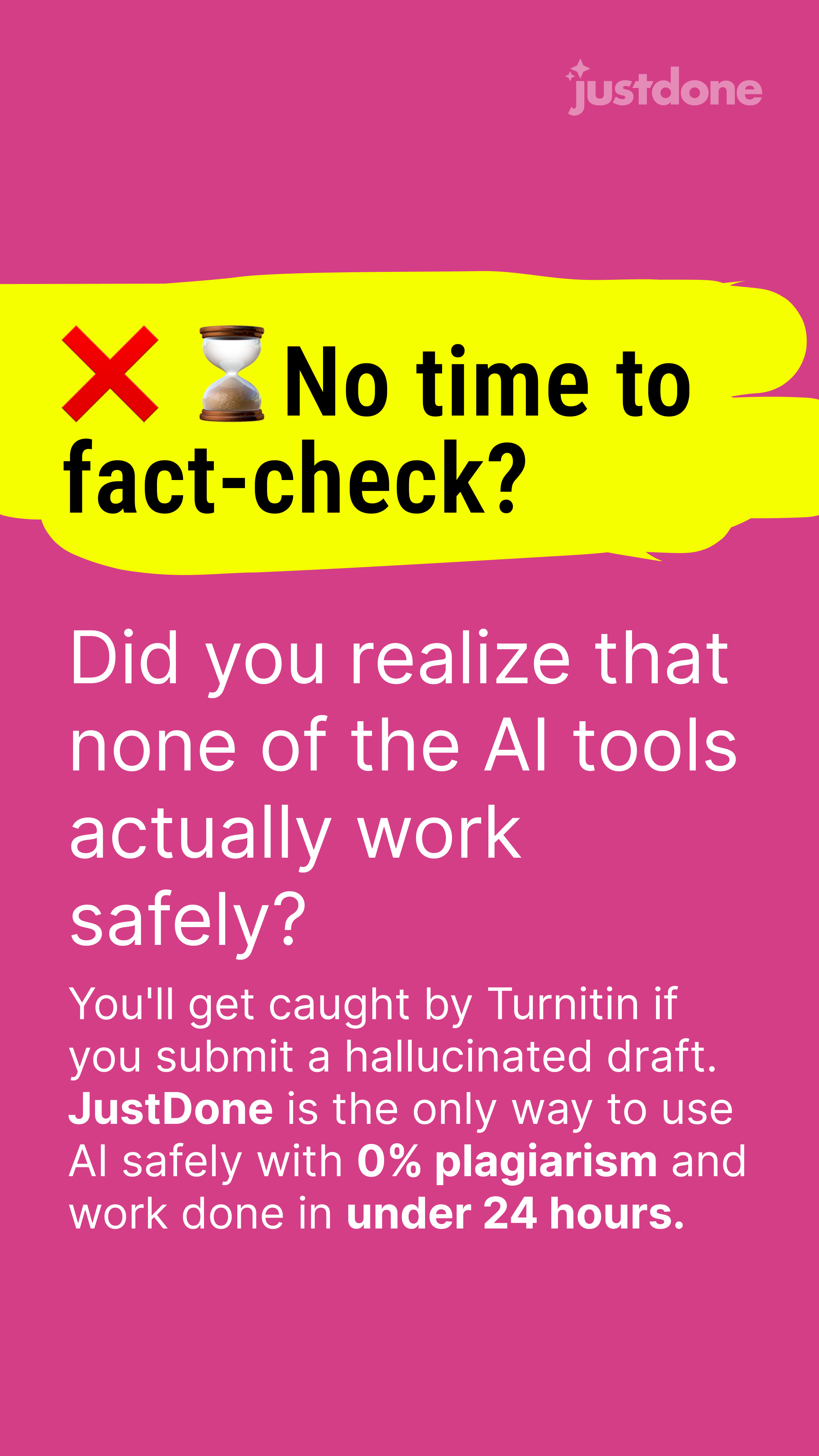 Justdone: All-in-one AI tool  Facebook ad