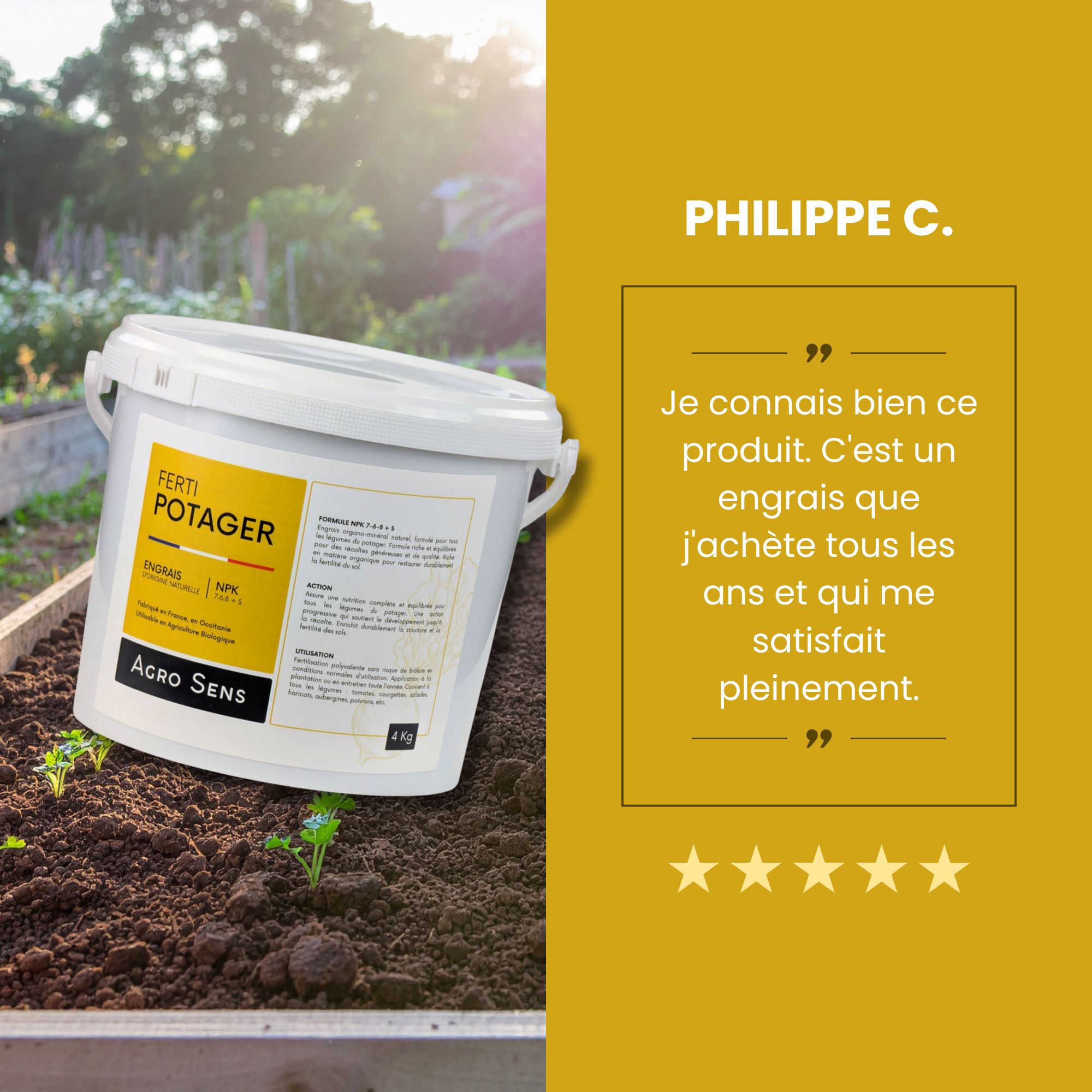 Comptoir des Jardins Facebook ad: Des résultats qui parlent d’eux-mêmes!