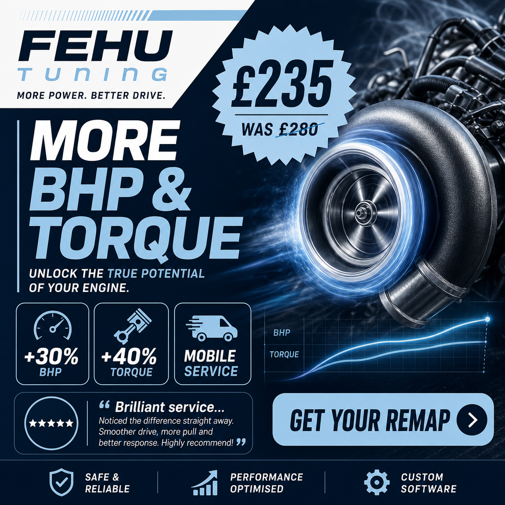 Fehu Tuning LTD Facebook ad: Unlock More BHP & Torque Description: Mobile ECU remapping…