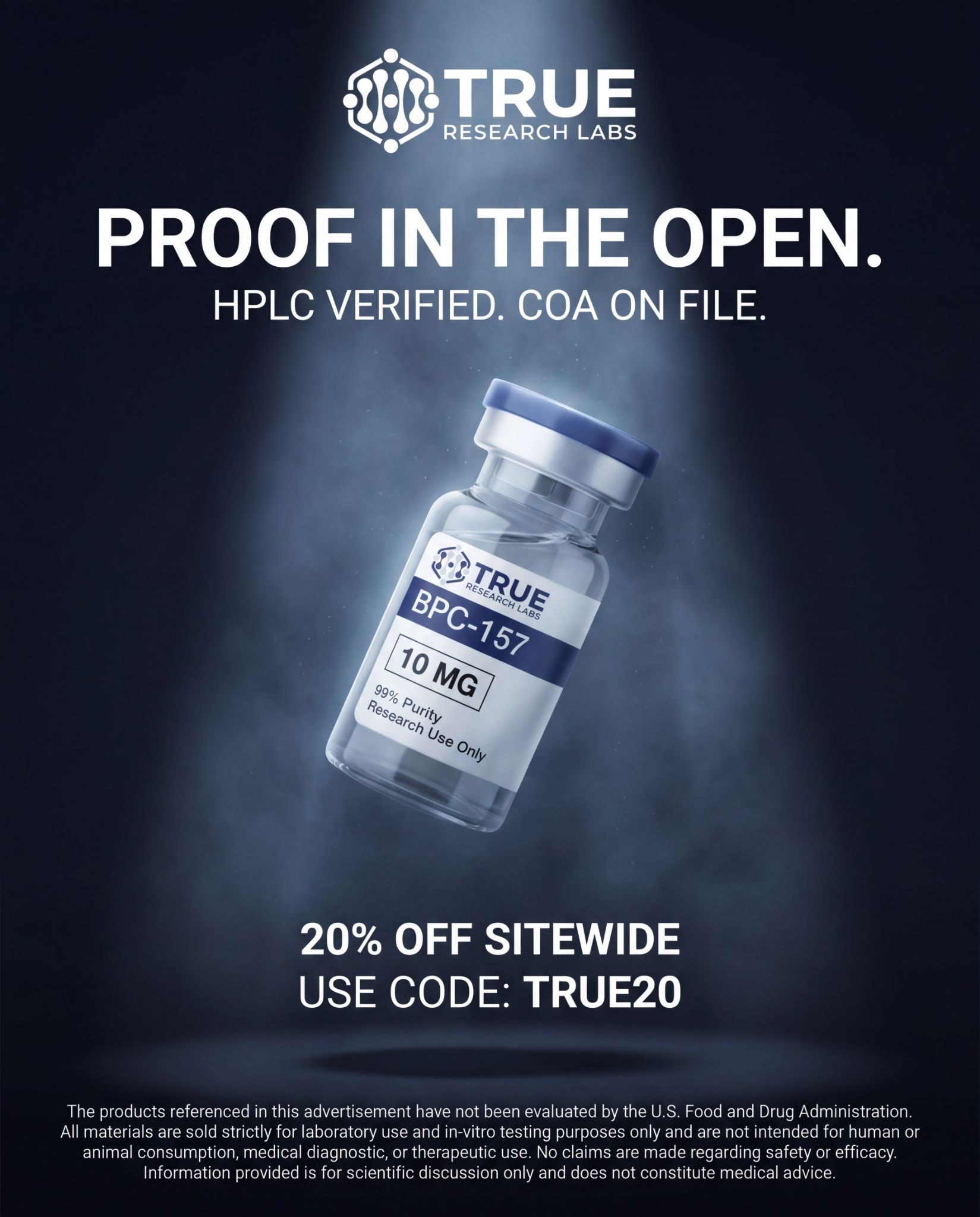 True Research Labs Facebook ad from May 13, 2026