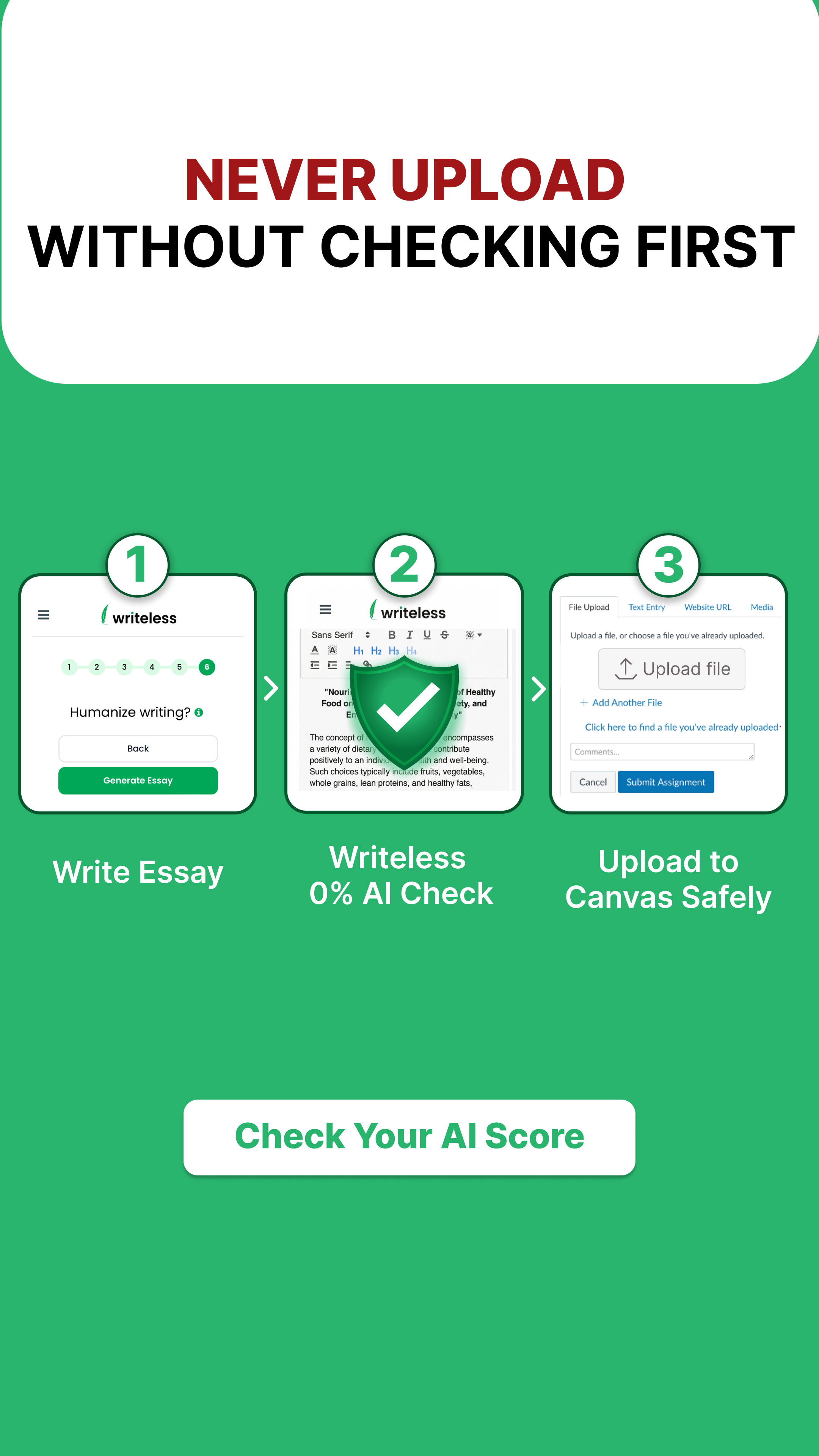 Writeless AI Facebook ad