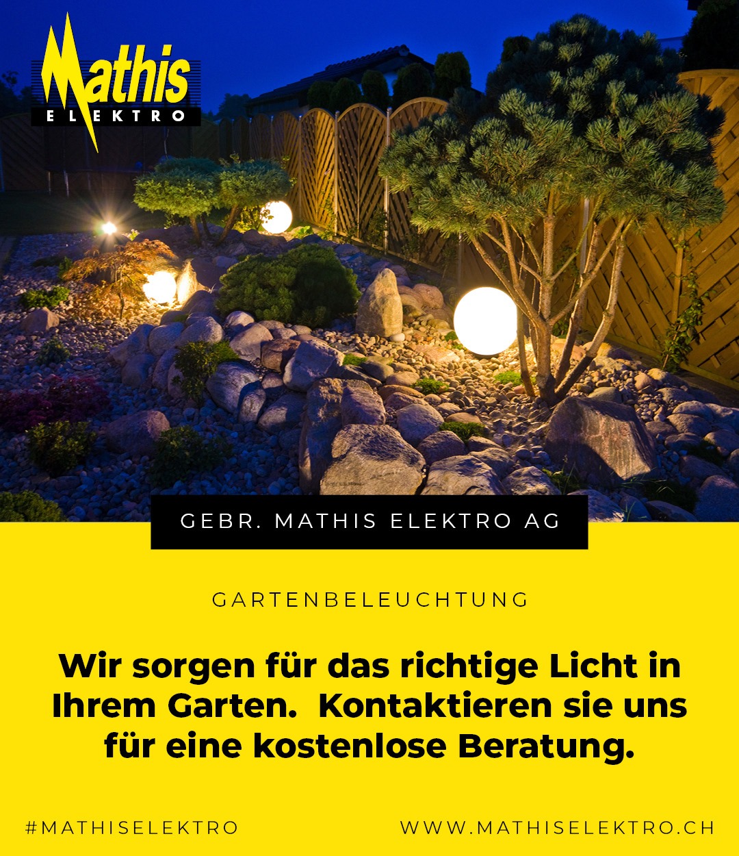 Gebr. Mathis Elektro AG Facebook ad: Kostenlose Beratung
