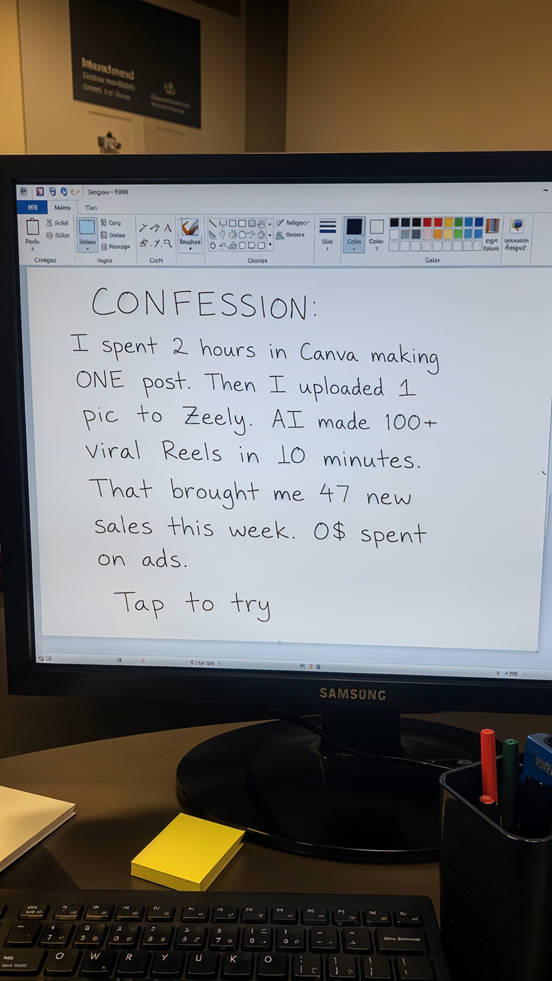 Zeely Facebook ad