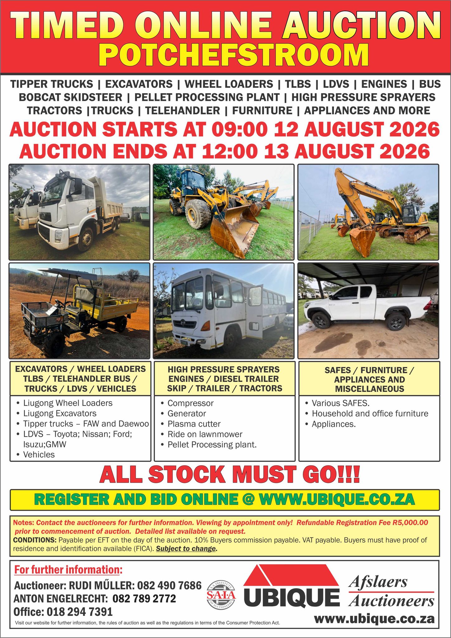 Ubique Auctioneers Facebook ad: TIMED ONLINE AUCTION