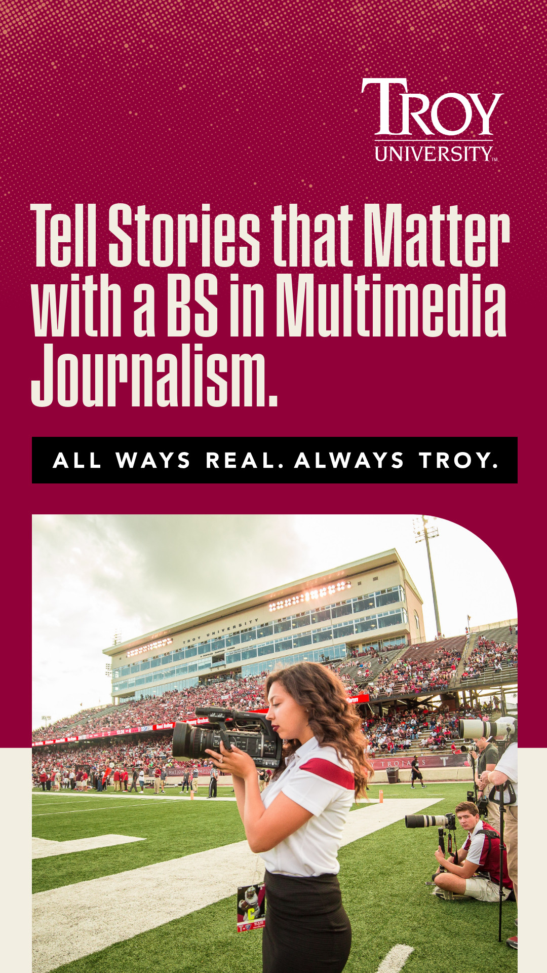 Troy University Facebook ad