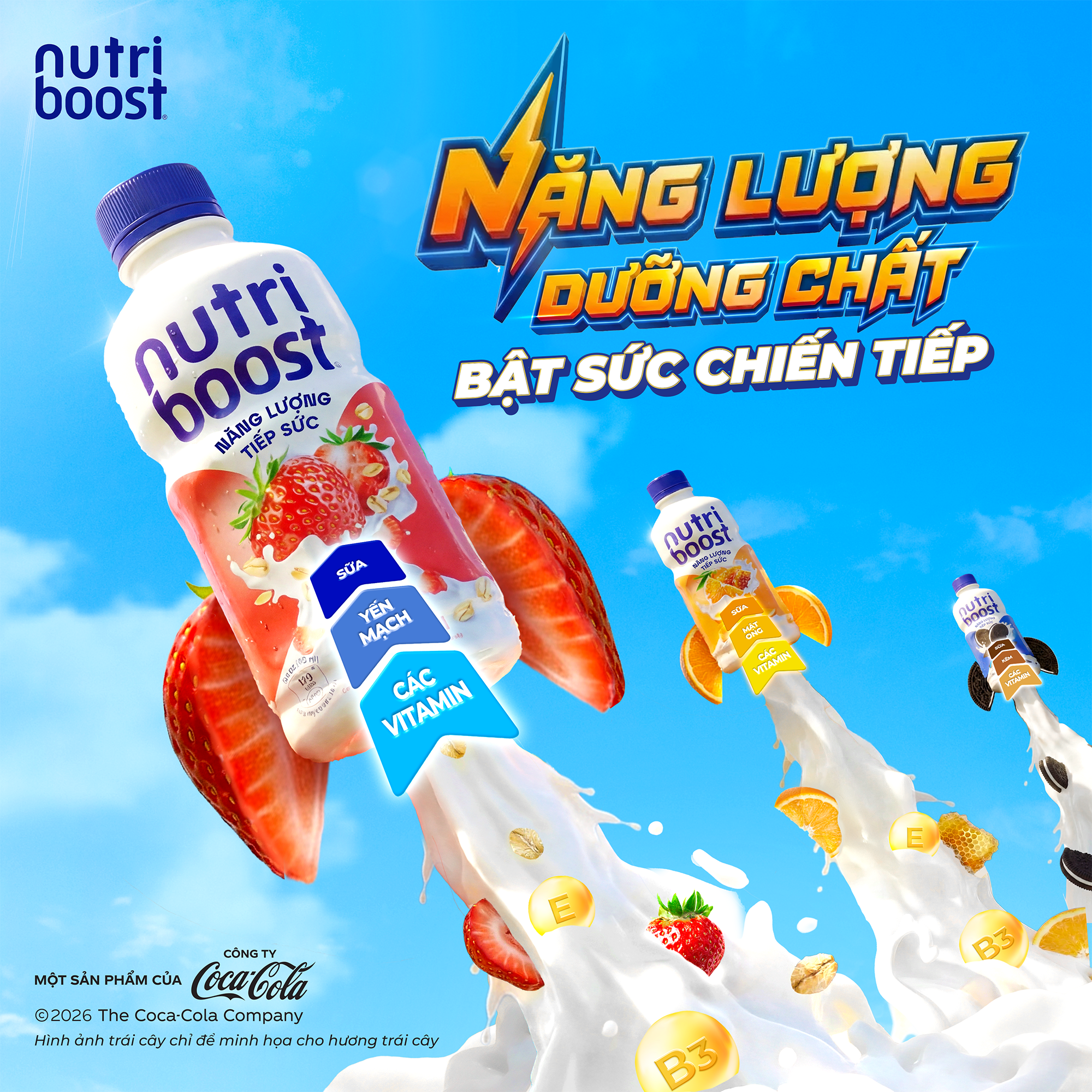 Nutriboost Vietnam Facebook ad: NĂNG LƯỢNG DƯỠNG CHẤT