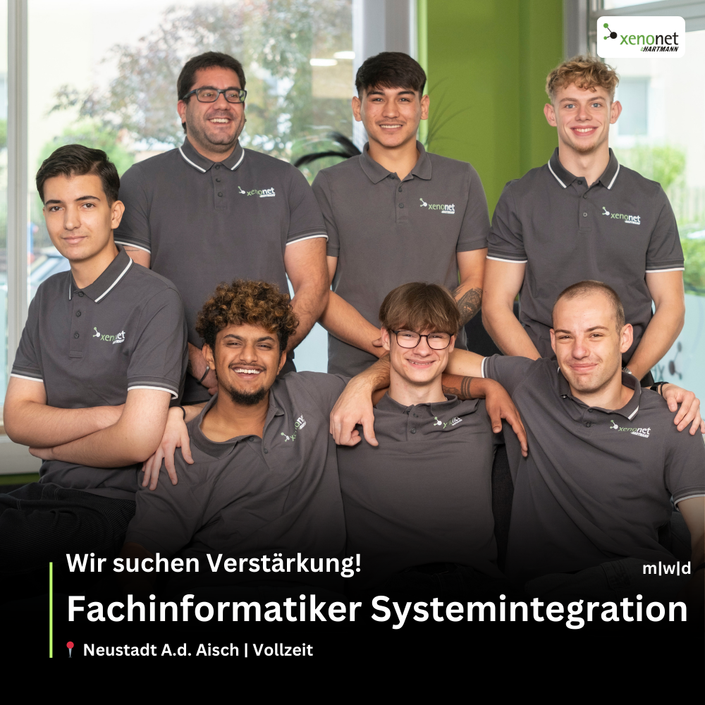 Xenonet by Hartmann Facebook ad: Fachinformatiker Systemintegration (m/w/d) gesucht!