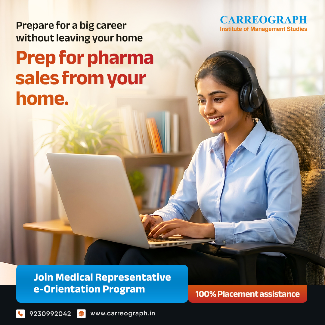 Carreograph Institute of Management Studies Facebook ad: 2-Month pharma sales training