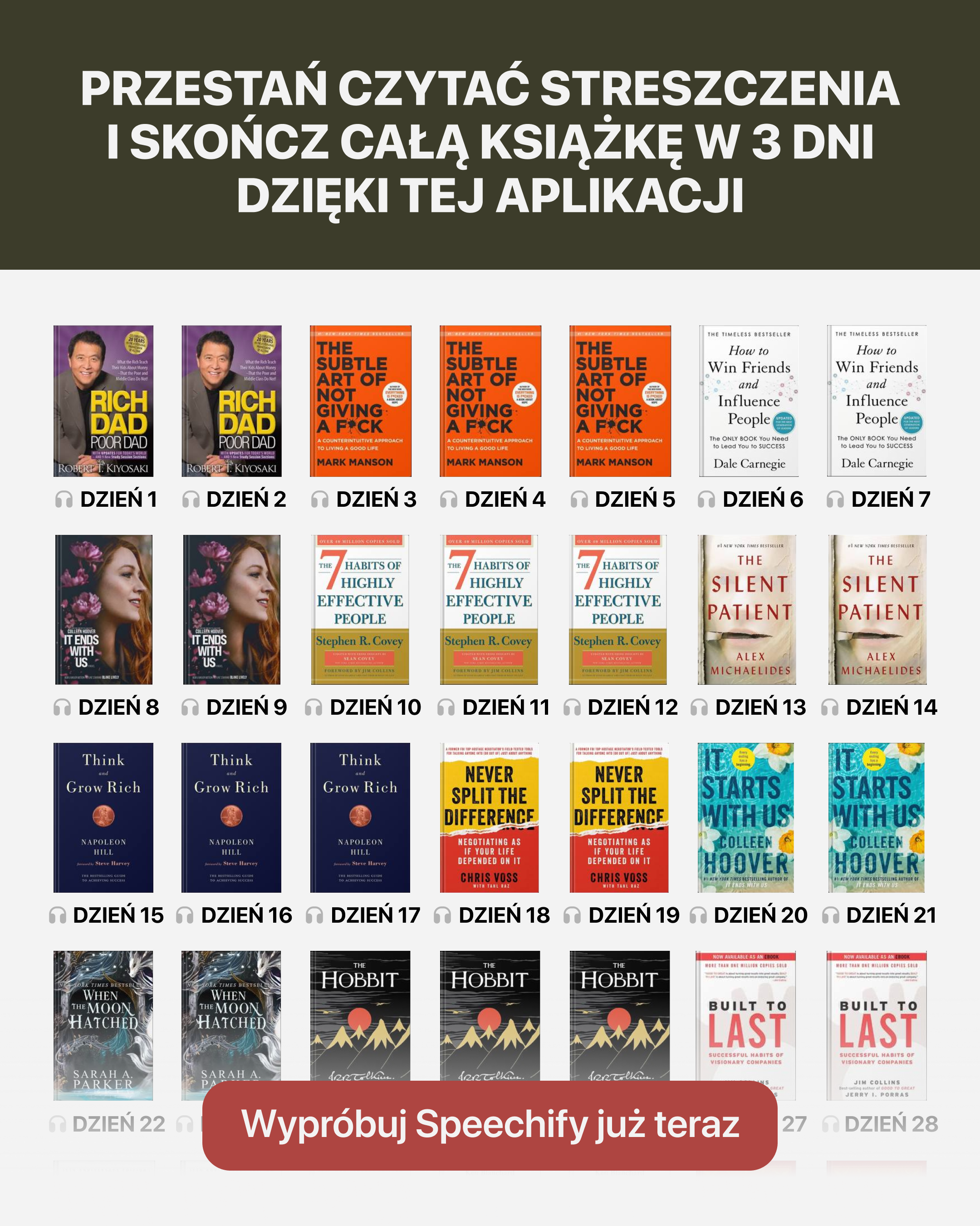 Speechify Facebook ad