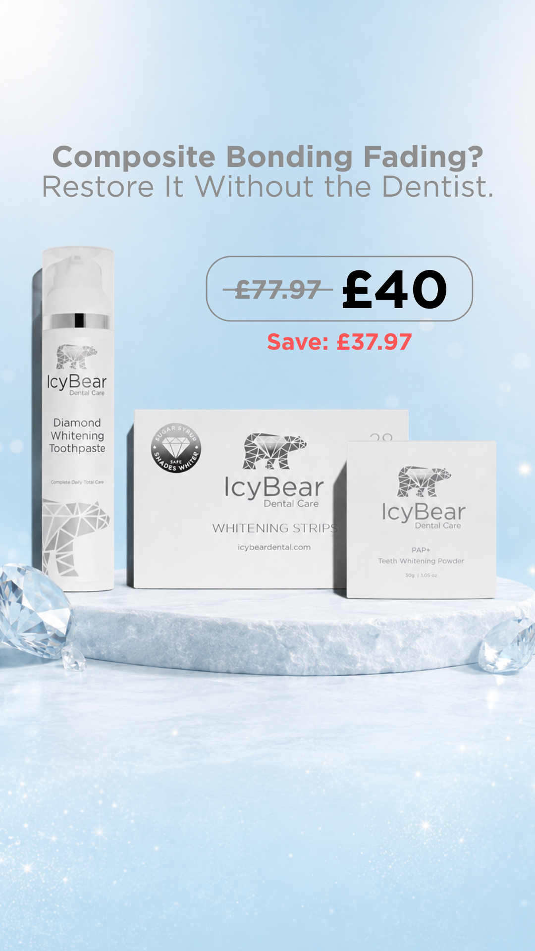 Icy Bear Dental Facebook ad