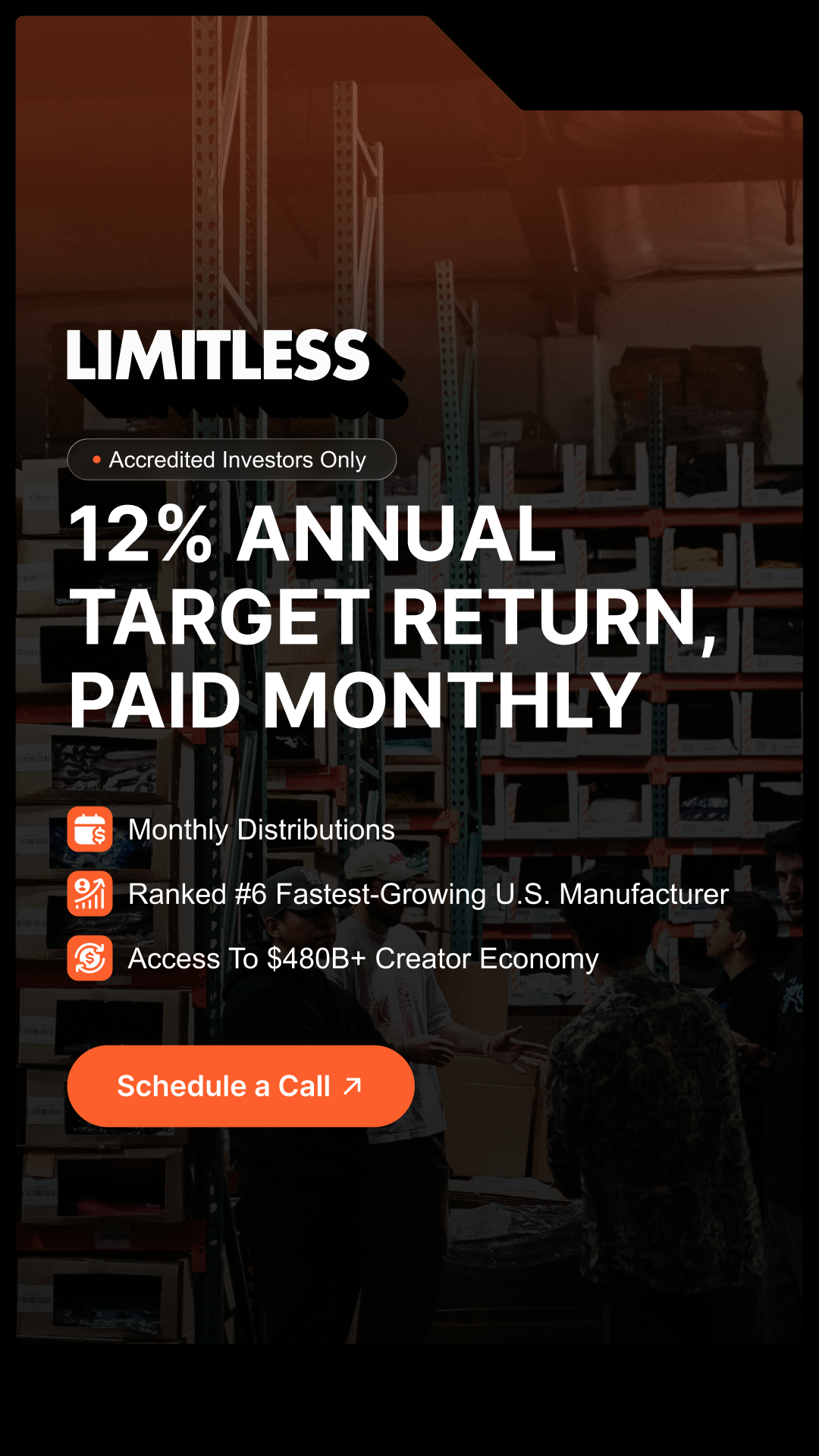 Limitless MFG Partners Facebook ad