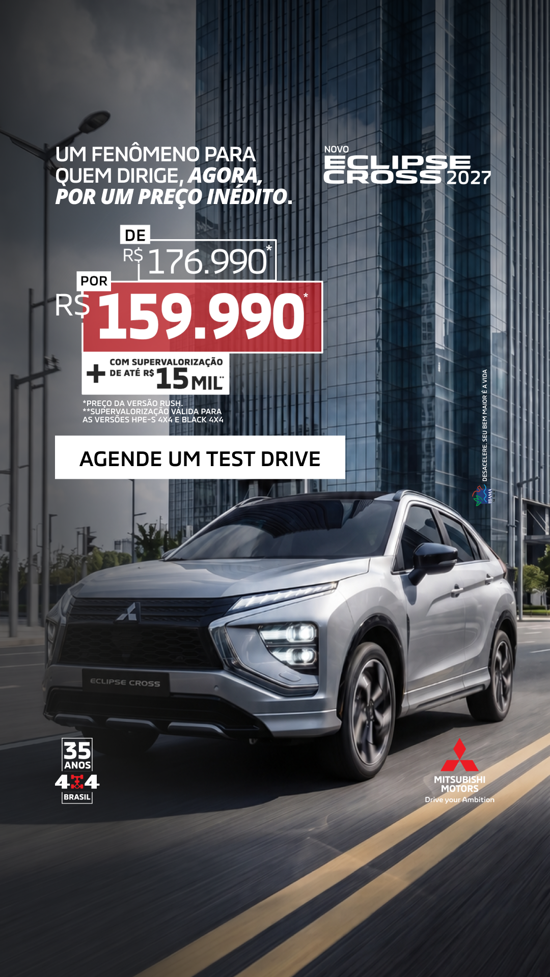 Mitsubishi Motors Brasil Facebook ad from Jul 3, 2026